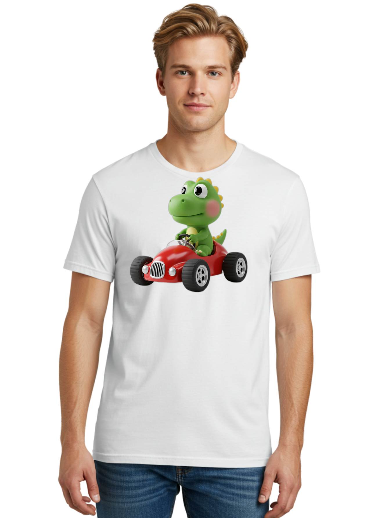 Dinosaur-Racing-Car Men'S Graphic Tee, 100% Cotton, Comfortable Casual Summer Wear, Machine Washable, Vintage Camera, Old Camera, Antique Camera, Black Camera, Classic Photography, Photography Equipment, Nostalgic Device, Film Camera, Bah933