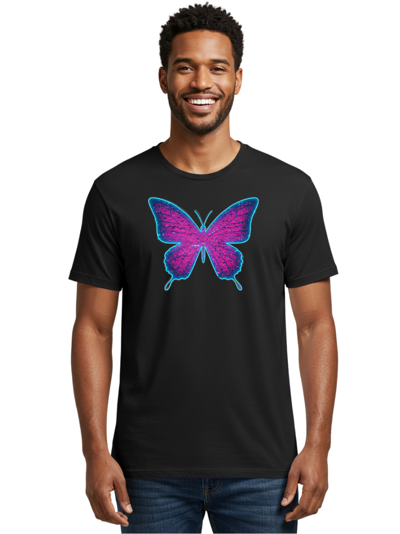 Dna-Butterfly Men'S Graphic Tee, 100% Cotton, Comfortable Casual Summer Wear, Machine Washable, Vintage Camera, Old Camera, Antique Camera, Black Camera, Classic Photography, Photography Equipment, Nostalgic Device, Film Camera, Camera Art Bah937