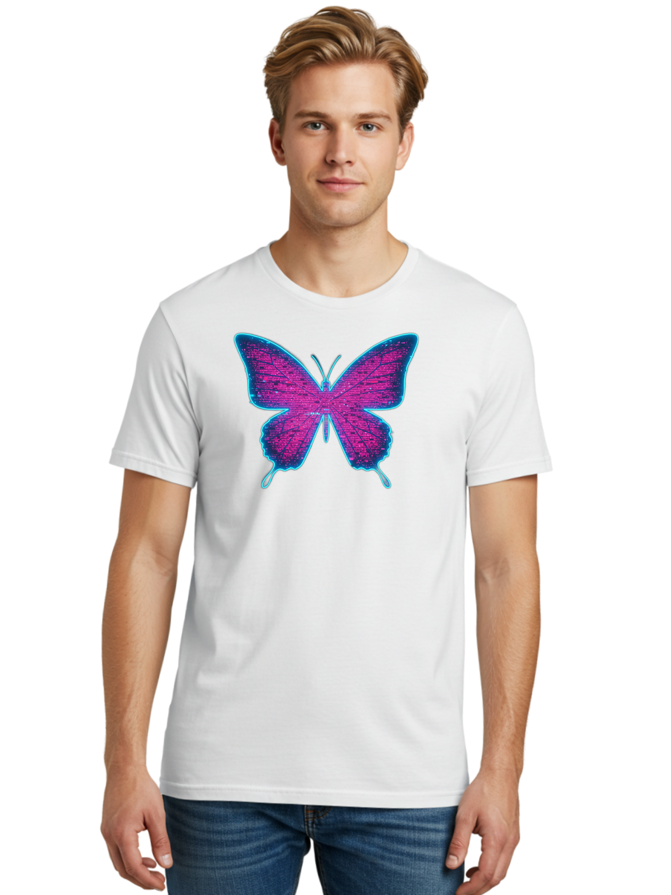 Dna-Butterfly Men'S Graphic Tee, 100% Cotton, Comfortable Casual Summer Wear, Machine Washable, Vintage Camera, Old Camera, Antique Camera, Black Camera, Classic Photography, Photography Equipment, Nostalgic Device, Film Camera, Camera Art Bah937