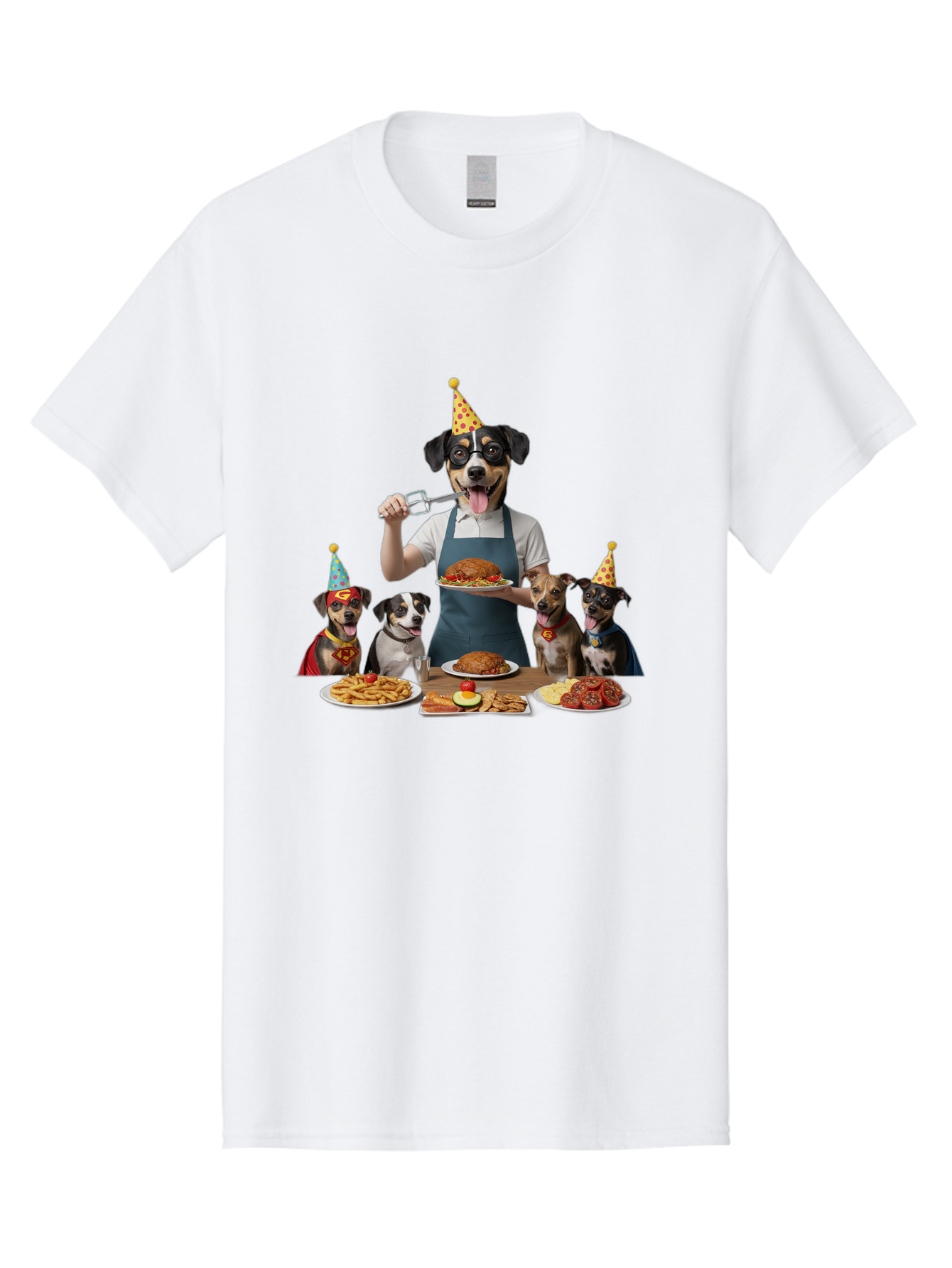 Dog-In-Apron Men'S Graphic Tee, 100% Cotton, Comfortable Casual Summer Wear, Machine Washable, Vintage Camera, Old Camera, Antique Camera, Black Camera, Classic Photography, Photography Equipment, Nostalgic Device, Film Camera, Camera Art Bah942