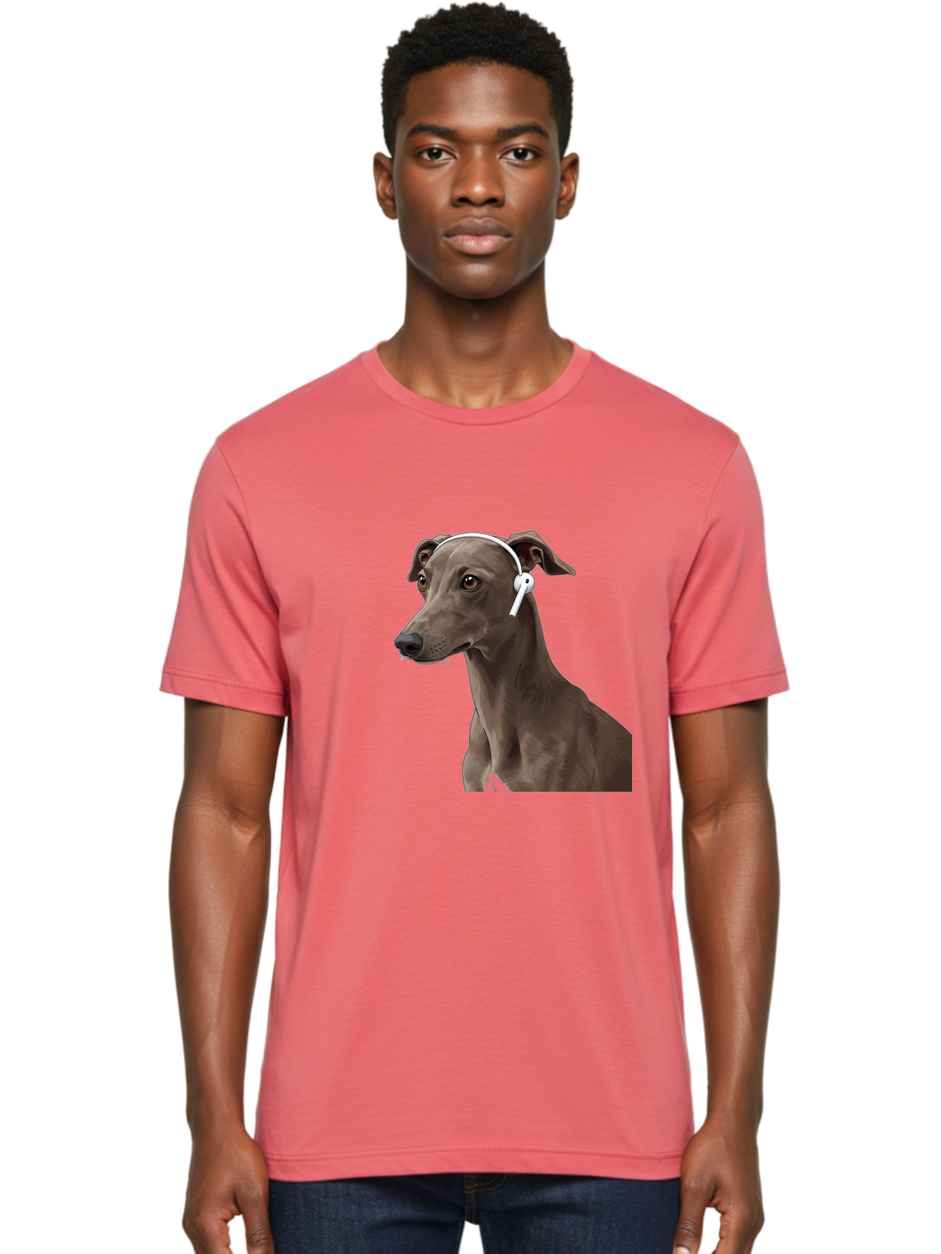 Dog-Wearing-Headphones Men'S Graphic Tee, 100% Cotton, Comfortable Casual Summer Wear, Machine Washable, Vintage Camera, Old Camera, Antique Camera, Black Camera, Classic Photography, Photography Equipment, Nostalgic Device, Film Camera, Bah945