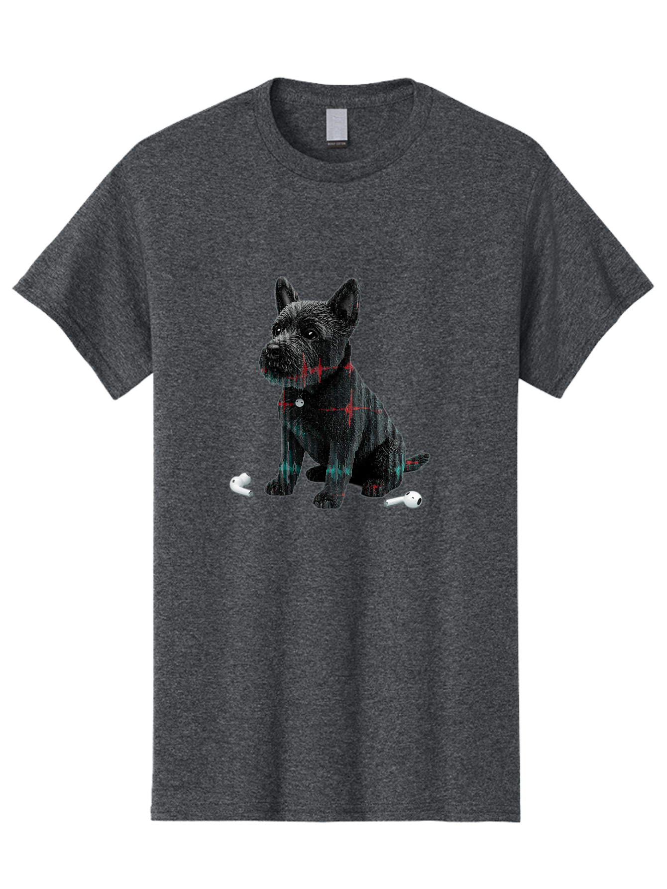 Dog-With-Earbuds Men'S Graphic Tee, 100% Cotton, Comfortable Casual Summer Wear, Machine Washable, Vintage Camera, Old Camera, Antique Camera, Black Camera, Classic Photography, Photography Equipment, Nostalgic Device, Film Camera, Camera Art Bah947
