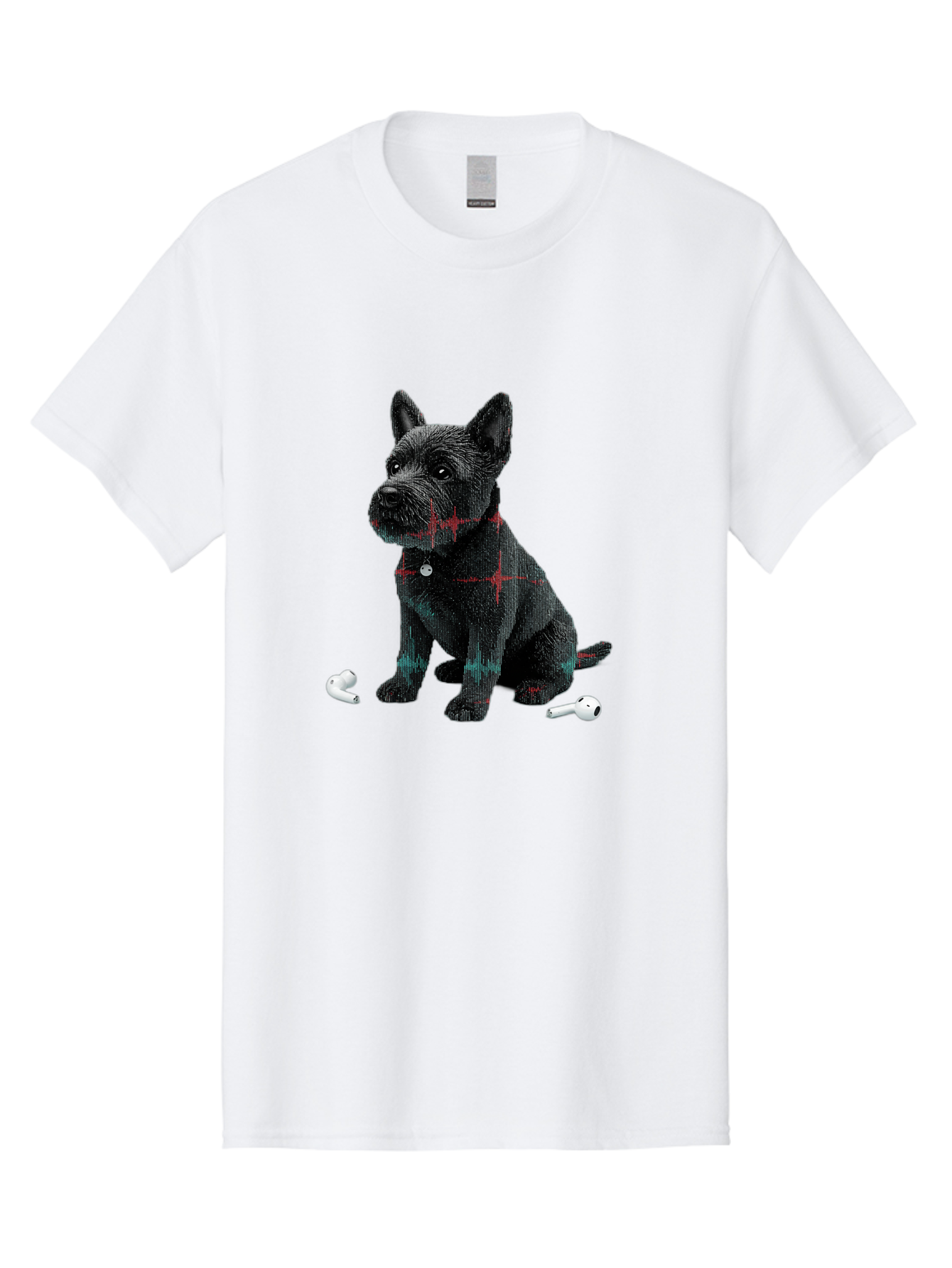 Dog-With-Earbuds Men'S Graphic Tee, 100% Cotton, Comfortable Casual Summer Wear, Machine Washable, Vintage Camera, Old Camera, Antique Camera, Black Camera, Classic Photography, Photography Equipment, Nostalgic Device, Film Camera, Camera Art Bah947