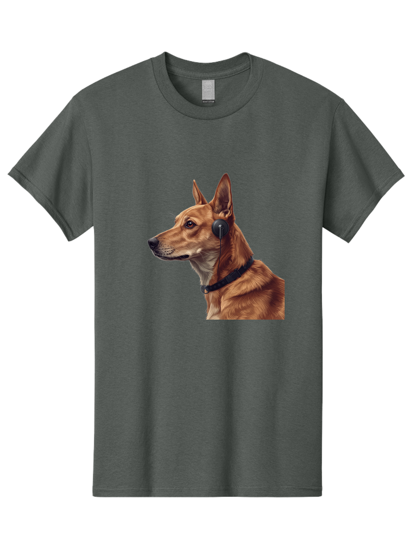 Dog-With-Headphones-2 Men'S Graphic Tee, 100% Cotton, Comfortable Casual Summer Wear, Machine Washable, Vintage Camera, Old Camera, Antique Camera, Black Camera, Classic Photography, Photography Equipment, Nostalgic Device, Film Camera, Bah949