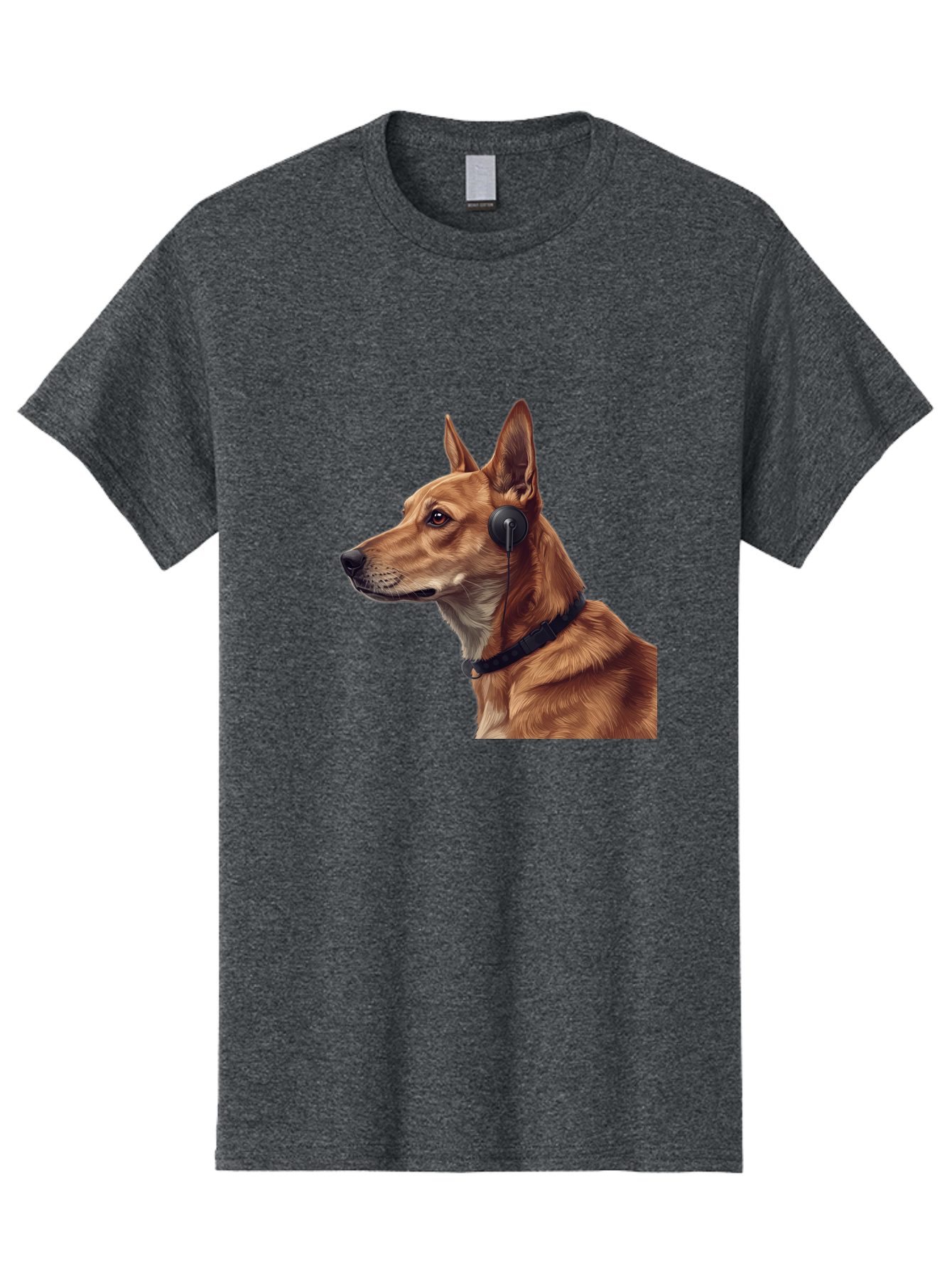 Dog-With-Headphones-2 Men'S Graphic Tee, 100% Cotton, Comfortable Casual Summer Wear, Machine Washable, Vintage Camera, Old Camera, Antique Camera, Black Camera, Classic Photography, Photography Equipment, Nostalgic Device, Film Camera, Bah949