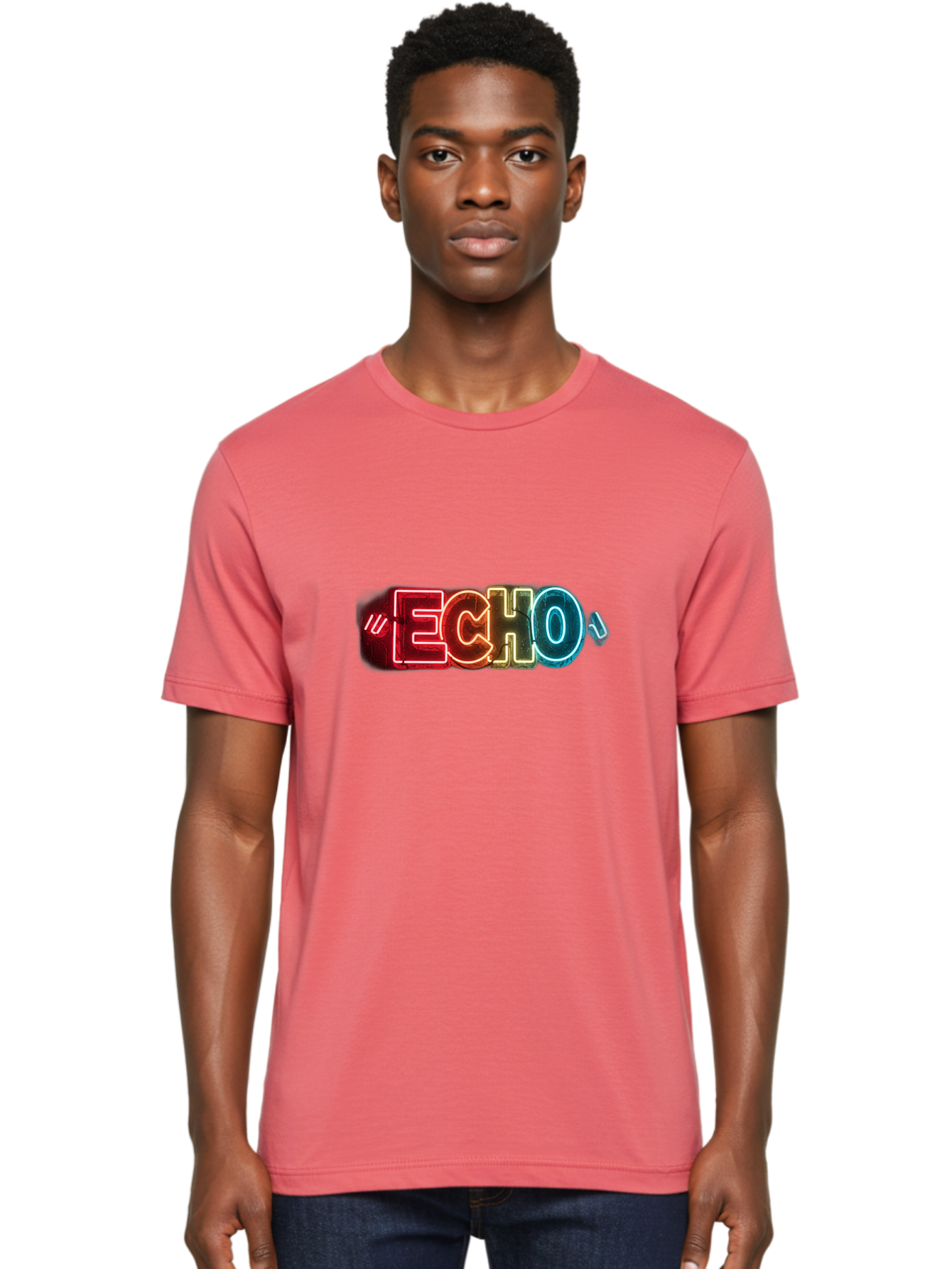 Echo Men'S Graphic Tee, 100% Cotton, Comfortable Casual Summer Wear, Machine Washable, Vintage Camera, Old Camera, Antique Camera, Black Camera, Classic Photography, Photography Equipment, Nostalgic Device, Film Camera, Camera Art Bah956