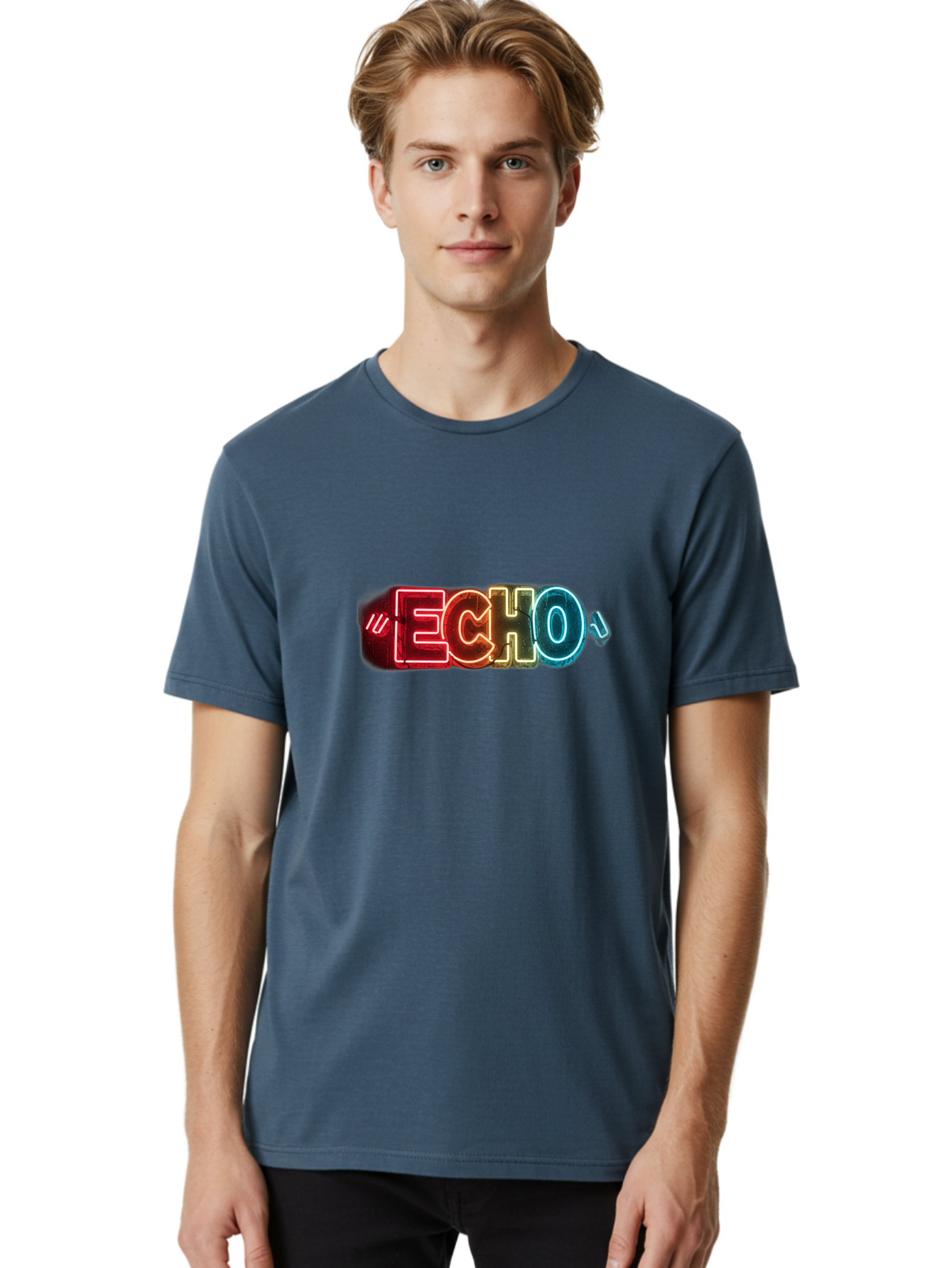 Echo Men'S Graphic Tee, 100% Cotton, Comfortable Casual Summer Wear, Machine Washable, Vintage Camera, Old Camera, Antique Camera, Black Camera, Classic Photography, Photography Equipment, Nostalgic Device, Film Camera, Camera Art Bah956