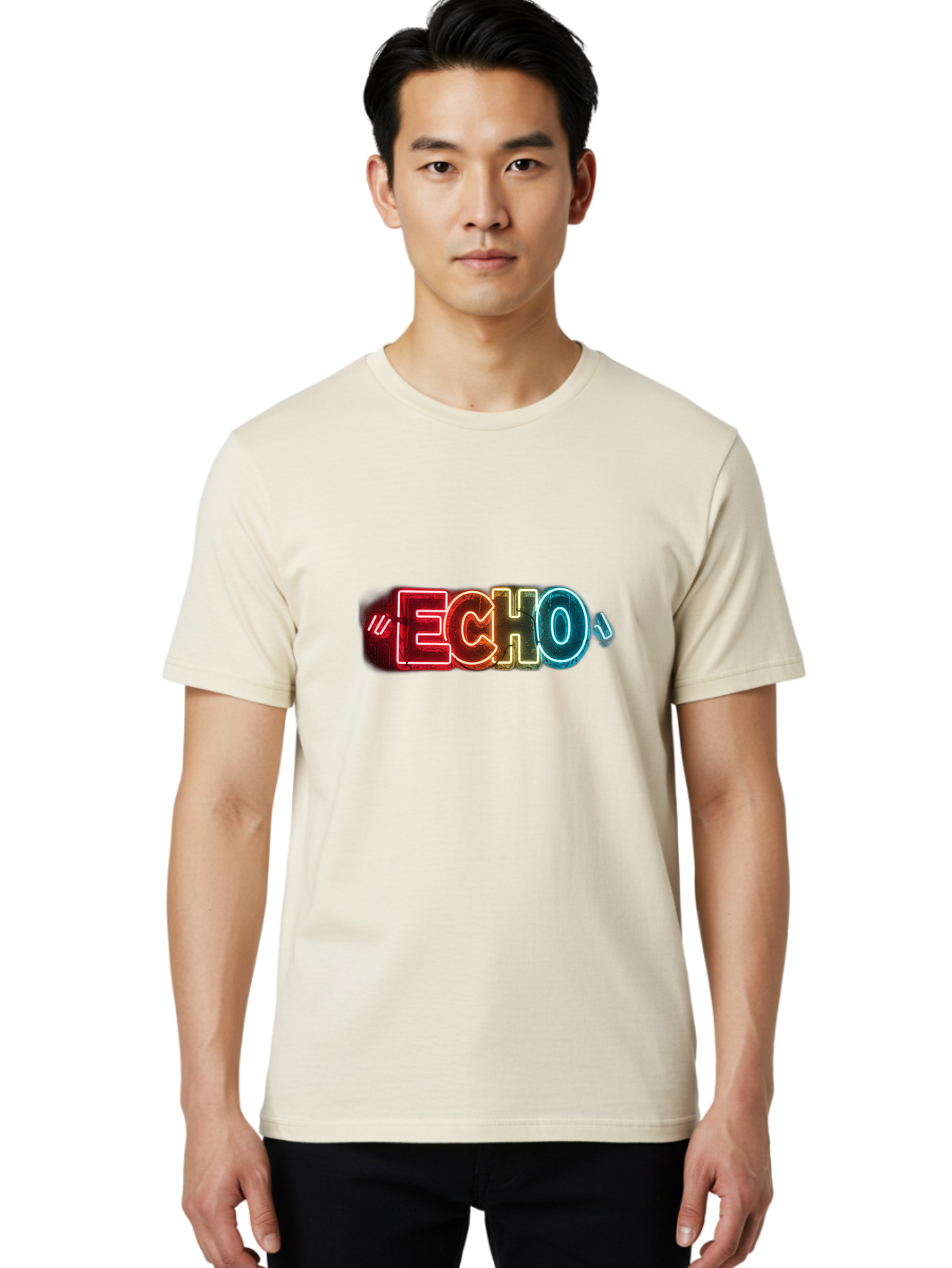 Echo Men'S Graphic Tee, 100% Cotton, Comfortable Casual Summer Wear, Machine Washable, Vintage Camera, Old Camera, Antique Camera, Black Camera, Classic Photography, Photography Equipment, Nostalgic Device, Film Camera, Camera Art Bah956