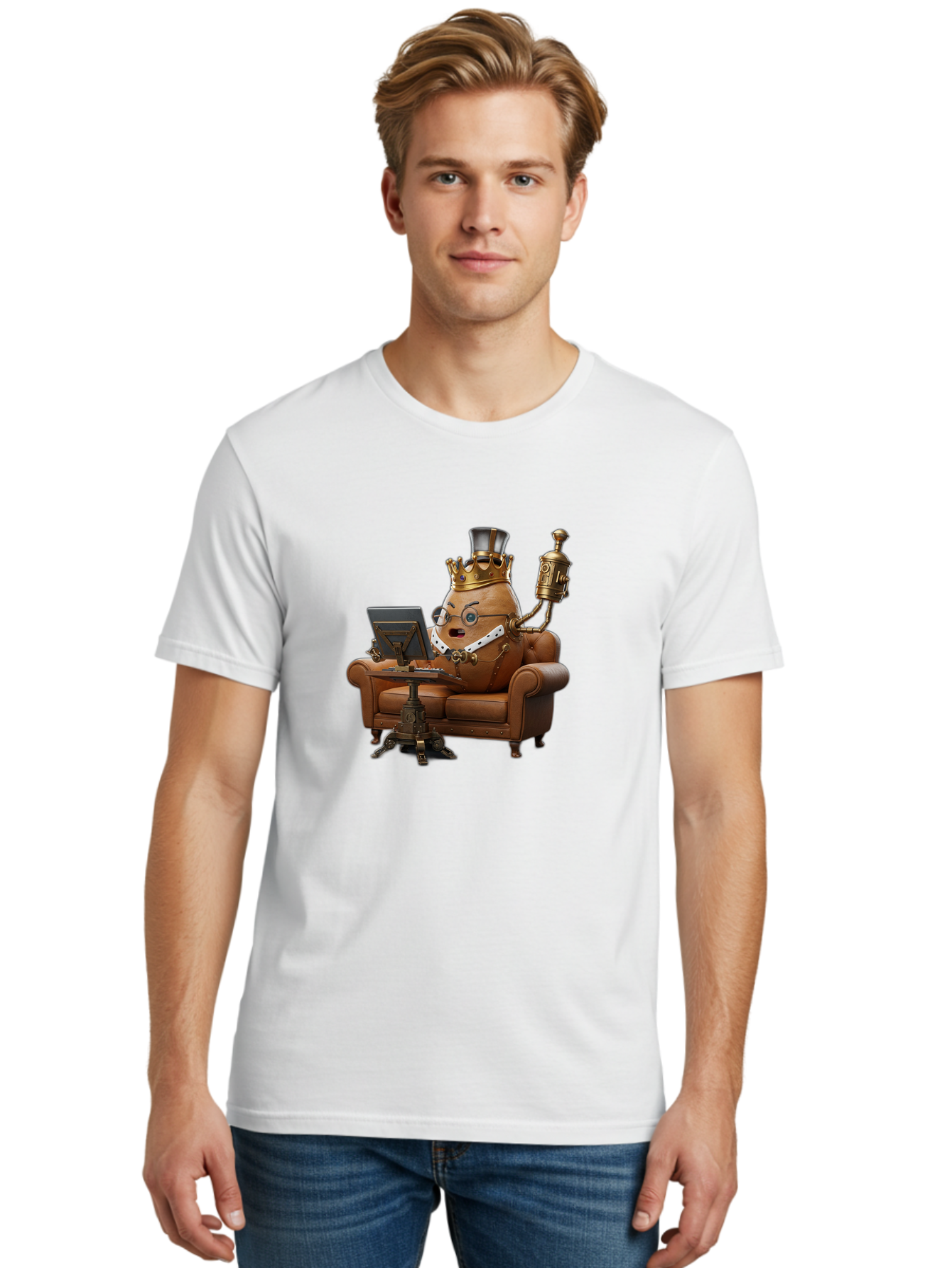 Egg-King-2 Men'S Graphic Tee, 100% Cotton, Comfortable Casual Summer Wear, Machine Washable, Vintage Camera, Old Camera, Antique Camera, Black Camera, Classic Photography, Photography Equipment, Nostalgic Device, Film Camera, Camera Art Bah960