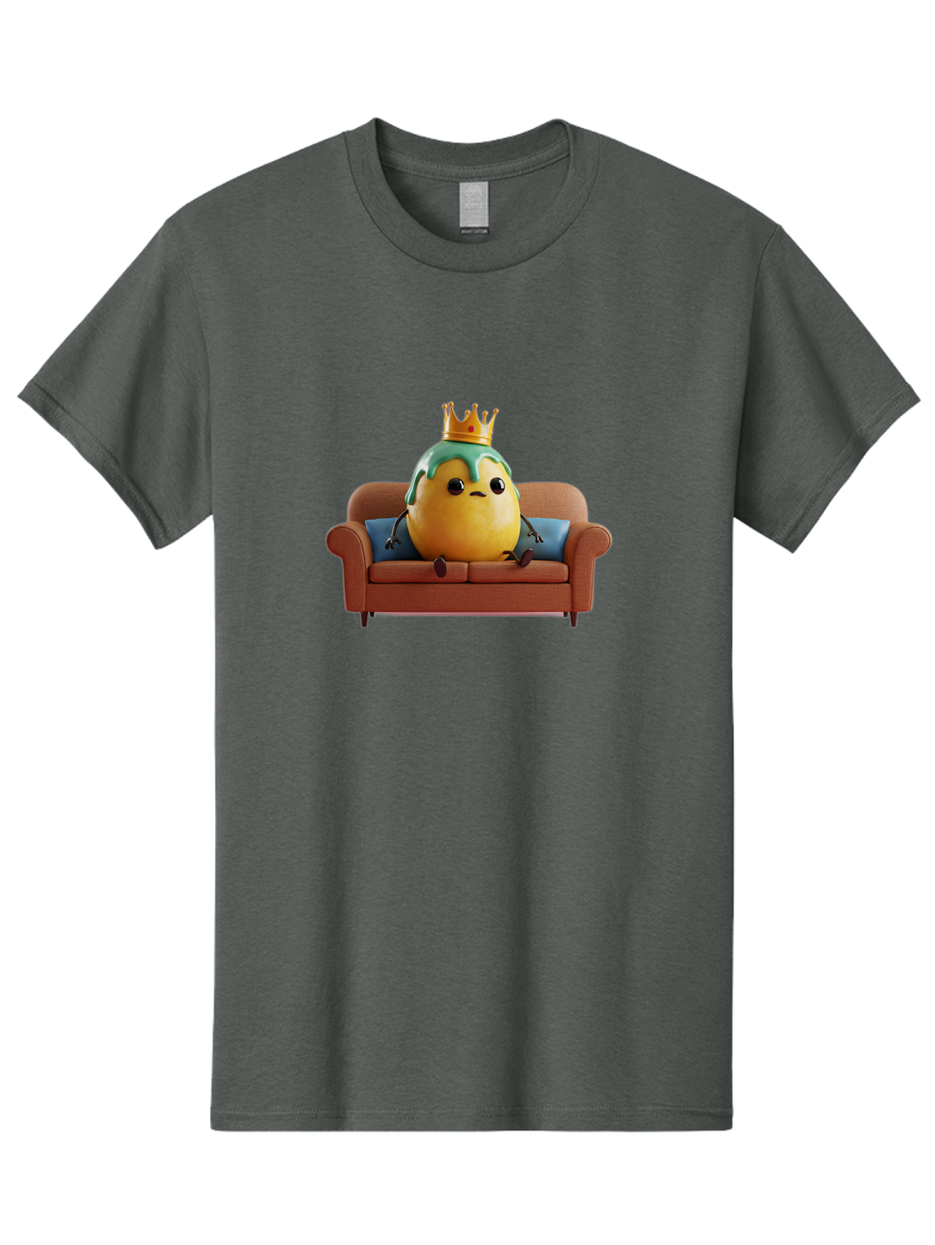 Egg-King-On-Sofa Men'S Graphic Tee, 100% Cotton, Comfortable Casual Summer Wear, Machine Washable, Vintage Camera, Old Camera, Antique Camera, Black Camera, Classic Photography, Photography Equipment, Nostalgic Device, Film Camera, Camera Art Bah961