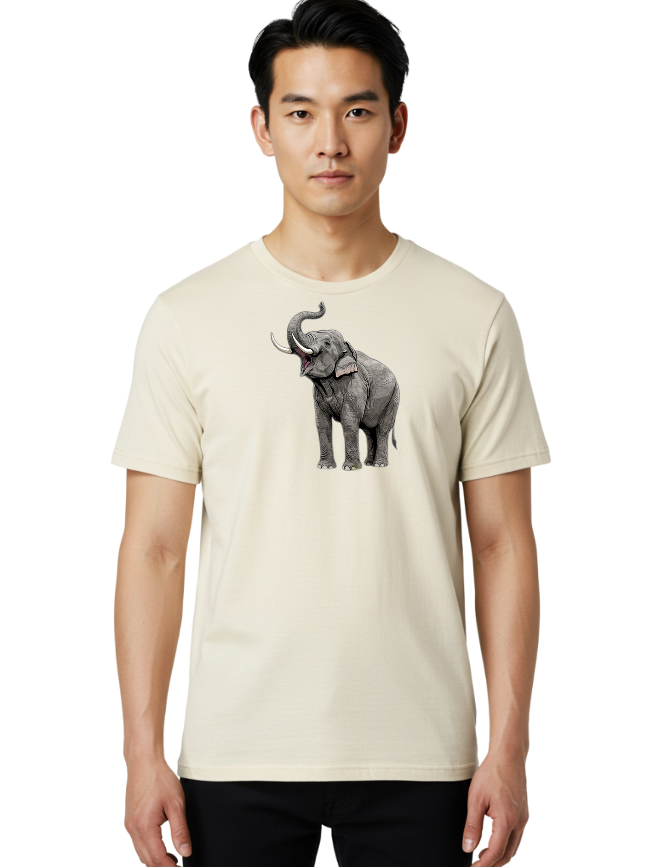 Elephant-1 Men'S Graphic Tee, 100% Cotton, Comfortable Casual Summer Wear, Machine Washable, Vintage Camera, Old Camera, Antique Camera, Black Camera, Classic Photography, Photography Equipment, Nostalgic Device, Film Camera, Camera Art Bah966