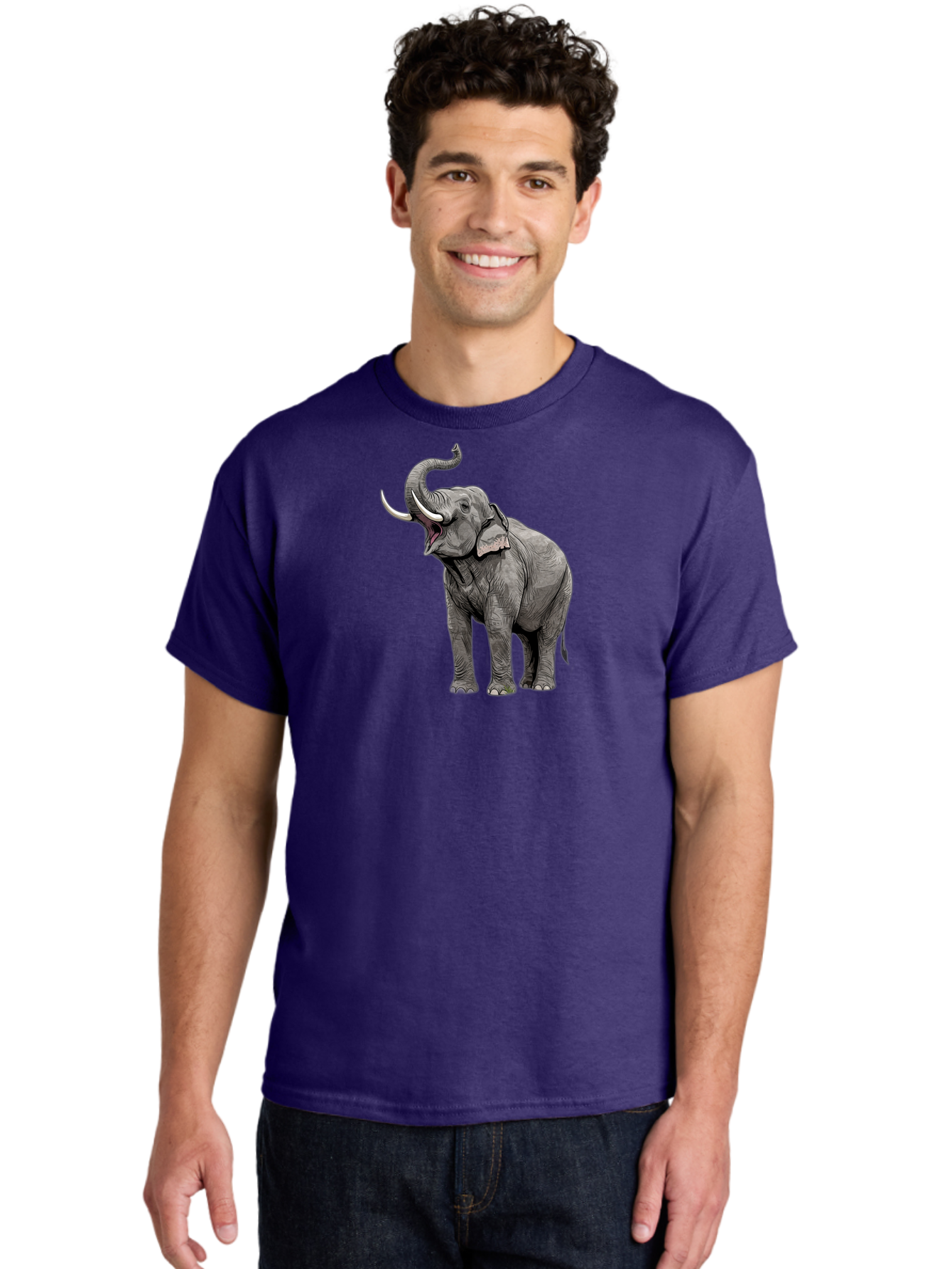 Elephant-1 Men'S Graphic Tee, 100% Cotton, Comfortable Casual Summer Wear, Machine Washable, Vintage Camera, Old Camera, Antique Camera, Black Camera, Classic Photography, Photography Equipment, Nostalgic Device, Film Camera, Camera Art Bah966