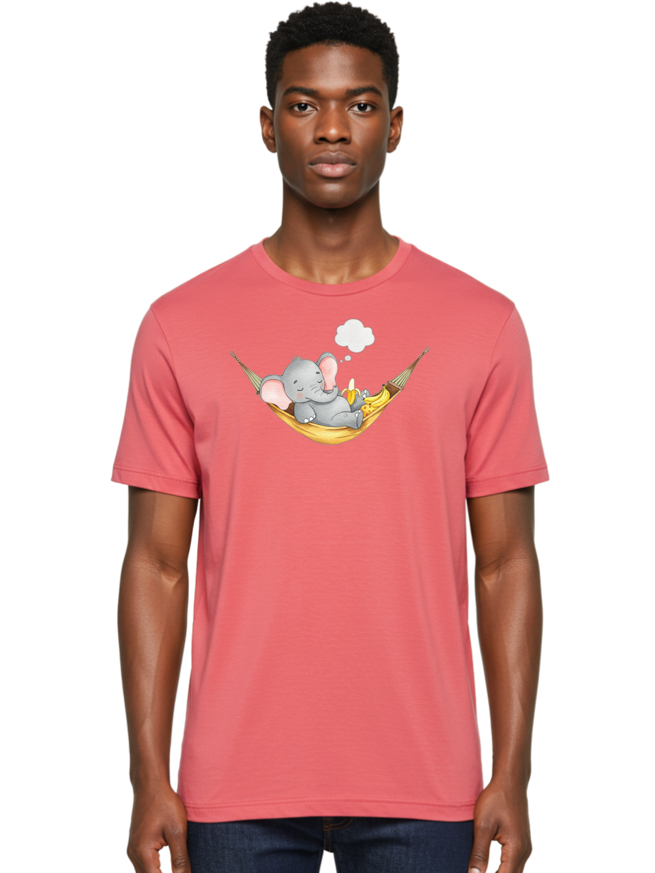 Elephant-In-Hammock Men'S Graphic Tee, 100% Cotton, Comfortable Casual Summer Wear, Machine Washable, Vintage Camera, Old Camera, Antique Camera, Black Camera, Classic Photography, Photography Equipment, Nostalgic Device, Film Camera, Bah969