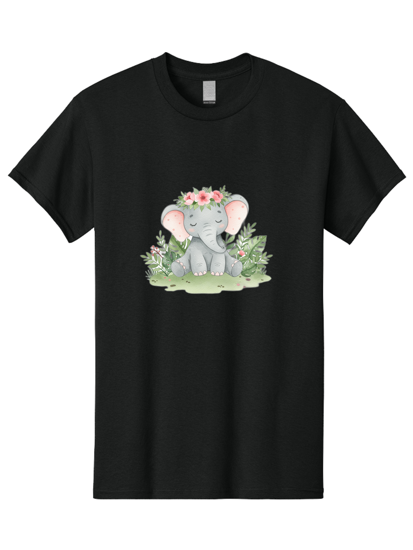 Elephant-With-Floral-Crown Men'S Graphic Tee, 100% Cotton, Comfortable Casual Summer Wear, Machine Washable, Vintage Camera, Old Camera, Antique Camera, Black Camera, Classic Photography, Photography Equipment, Nostalgic Device, Film Camera, Bah972