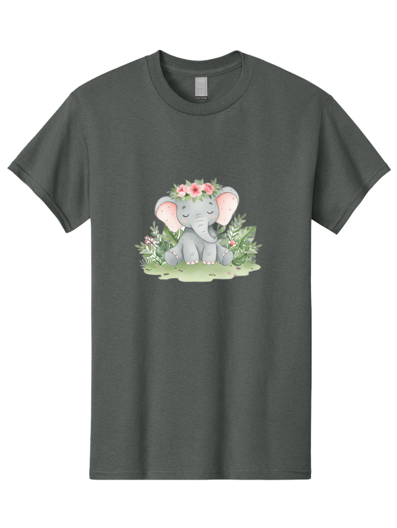 Elephant-With-Floral-Crown Men'S Graphic Tee, 100% Cotton, Comfortable Casual Summer Wear, Machine Washable, Vintage Camera, Old Camera, Antique Camera, Black Camera, Classic Photography, Photography Equipment, Nostalgic Device, Film Camera, Bah972