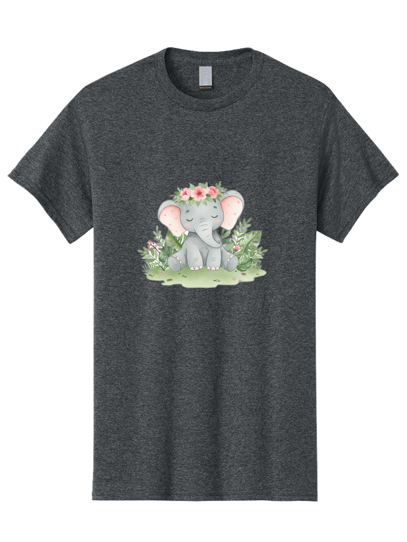 Elephant-With-Floral-Crown Men'S Graphic Tee, 100% Cotton, Comfortable Casual Summer Wear, Machine Washable, Vintage Camera, Old Camera, Antique Camera, Black Camera, Classic Photography, Photography Equipment, Nostalgic Device, Film Camera, Bah972