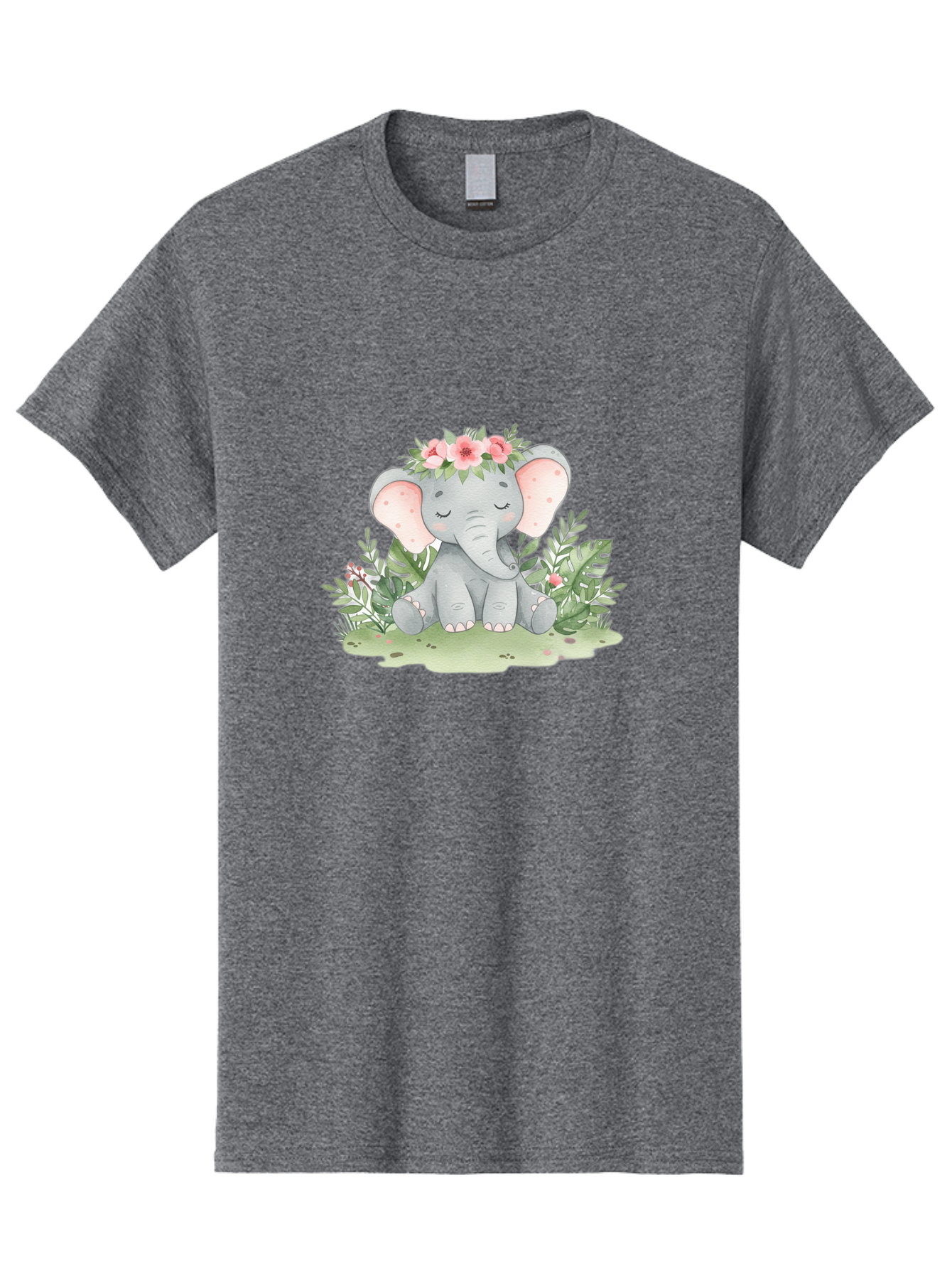Elephant-With-Floral-Crown Men'S Graphic Tee, 100% Cotton, Comfortable Casual Summer Wear, Machine Washable, Vintage Camera, Old Camera, Antique Camera, Black Camera, Classic Photography, Photography Equipment, Nostalgic Device, Film Camera, Bah972