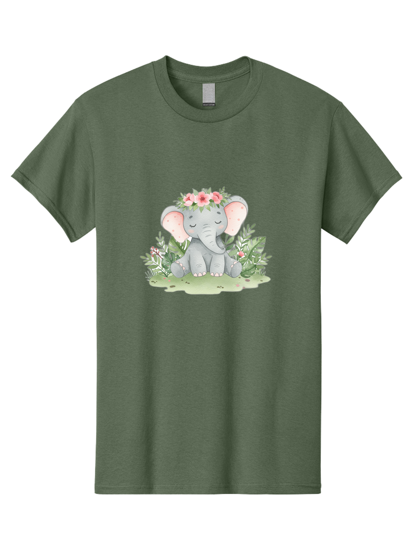 Elephant-With-Floral-Crown Men'S Graphic Tee, 100% Cotton, Comfortable Casual Summer Wear, Machine Washable, Vintage Camera, Old Camera, Antique Camera, Black Camera, Classic Photography, Photography Equipment, Nostalgic Device, Film Camera, Bah972