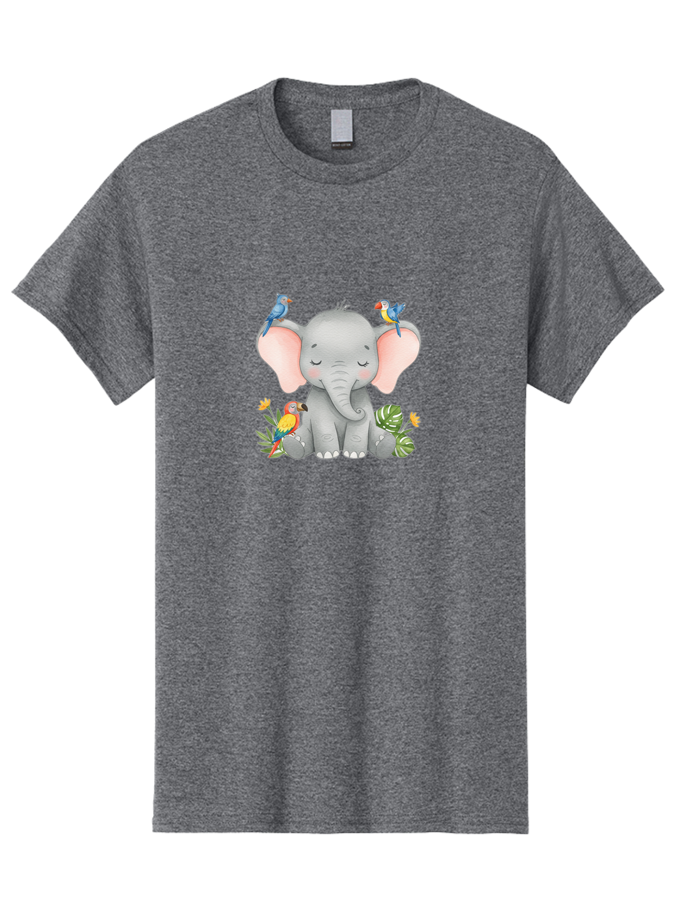 Elephant-With-Parrots Men'S Graphic Tee, 100% Cotton, Comfortable Casual Summer Wear, Machine Washable, Vintage Camera, Old Camera, Antique Camera, Black Camera, Classic Photography, Photography Equipment, Nostalgic Device, Film Camera, Bah974