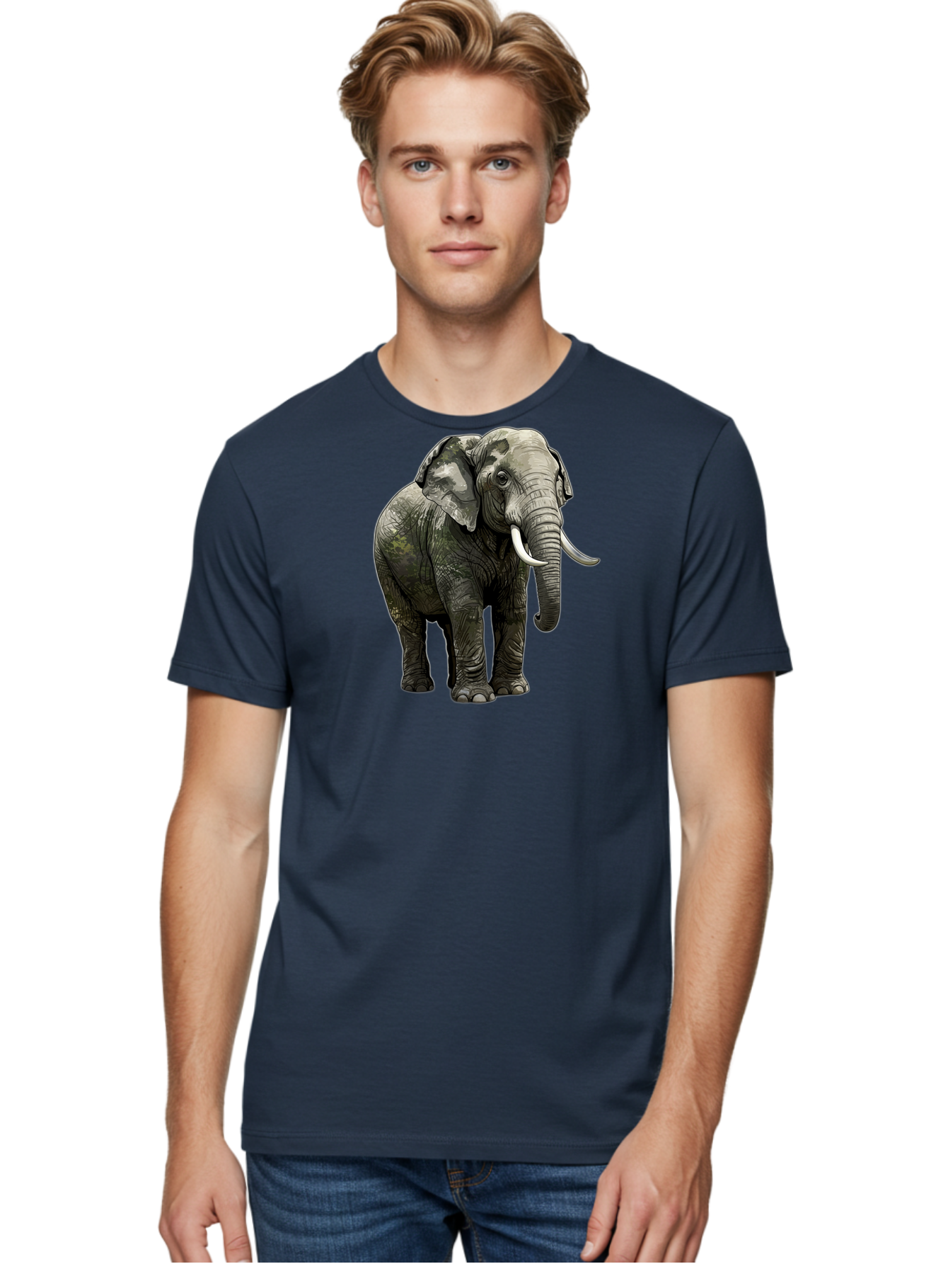 Elephant Men'S Graphic Tee, 100% Cotton, Comfortable Casual Summer Wear, Machine Washable, Vintage Camera, Old Camera, Antique Camera, Black Camera, Classic Photography, Photography Equipment, Nostalgic Device, Film Camera, Camera Art Bah976