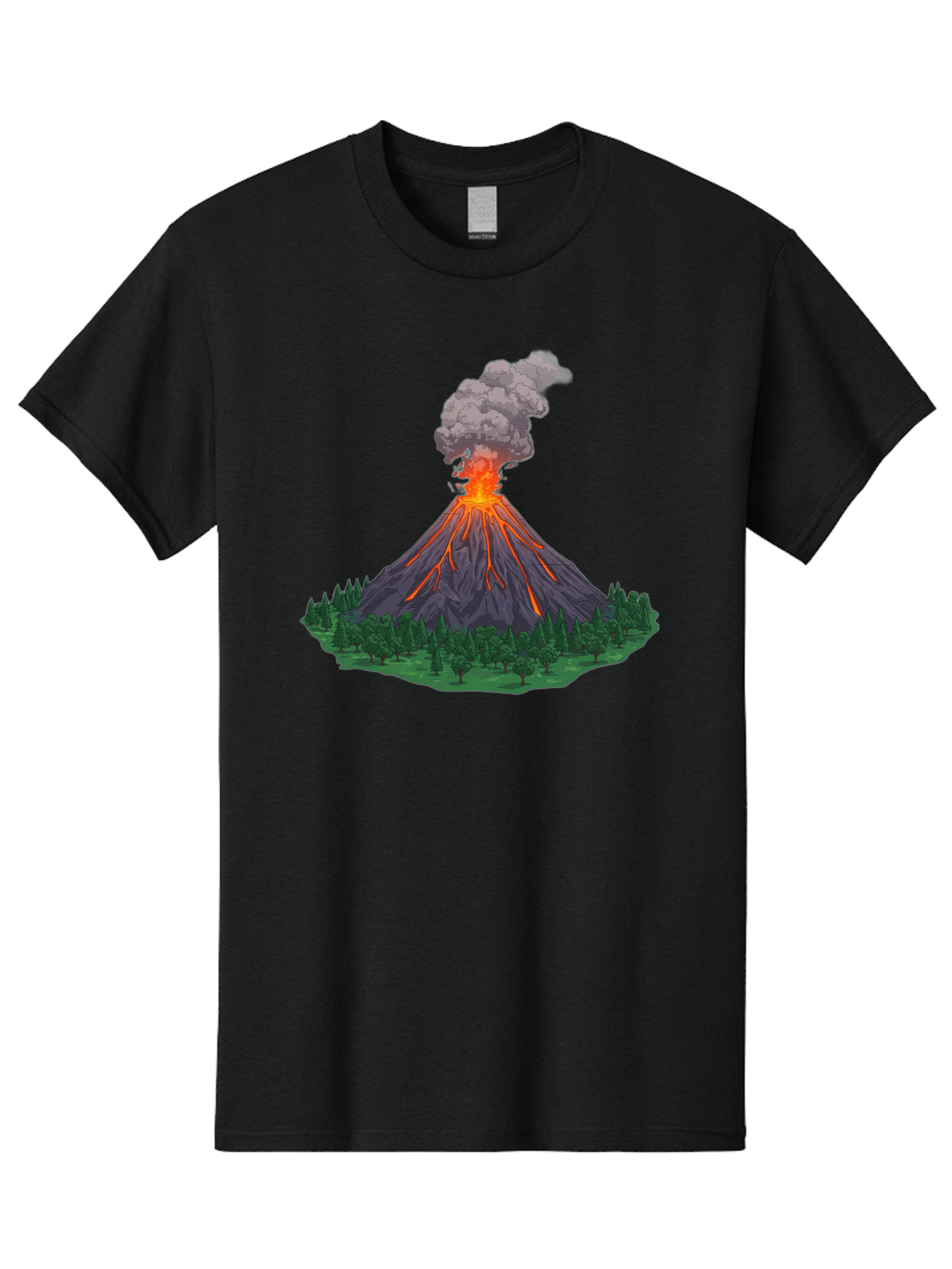 Erupting-Volcano-12 Men'S Graphic Tee, 100% Cotton, Comfortable Casual Summer Wear, Machine Washable, Vintage Camera, Old Camera, Antique Camera, Black Camera, Classic Photography, Photography Equipment, Nostalgic Device, Film Camera, Bah980