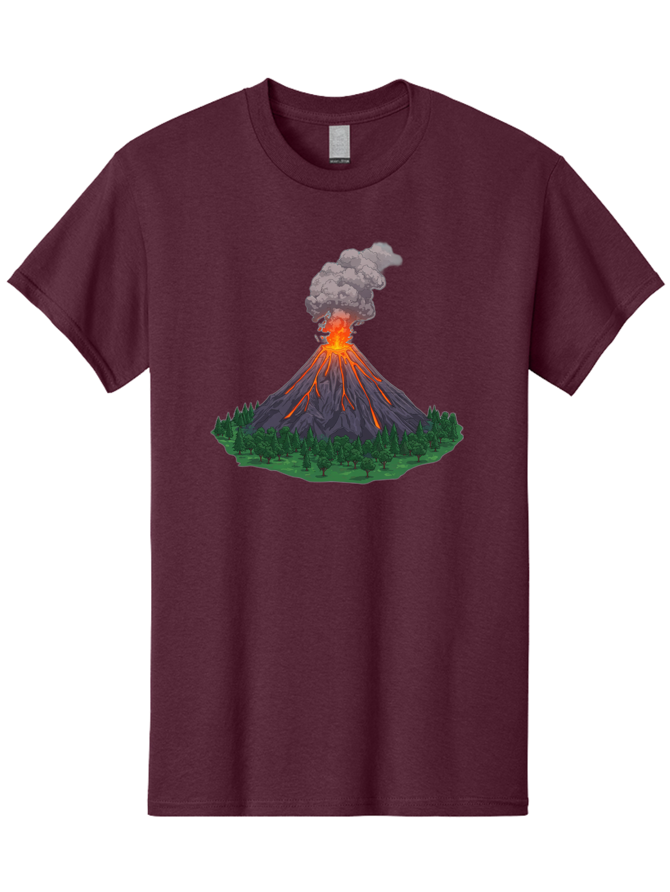 Erupting-Volcano-12 Men'S Graphic Tee, 100% Cotton, Comfortable Casual Summer Wear, Machine Washable, Vintage Camera, Old Camera, Antique Camera, Black Camera, Classic Photography, Photography Equipment, Nostalgic Device, Film Camera, Bah980