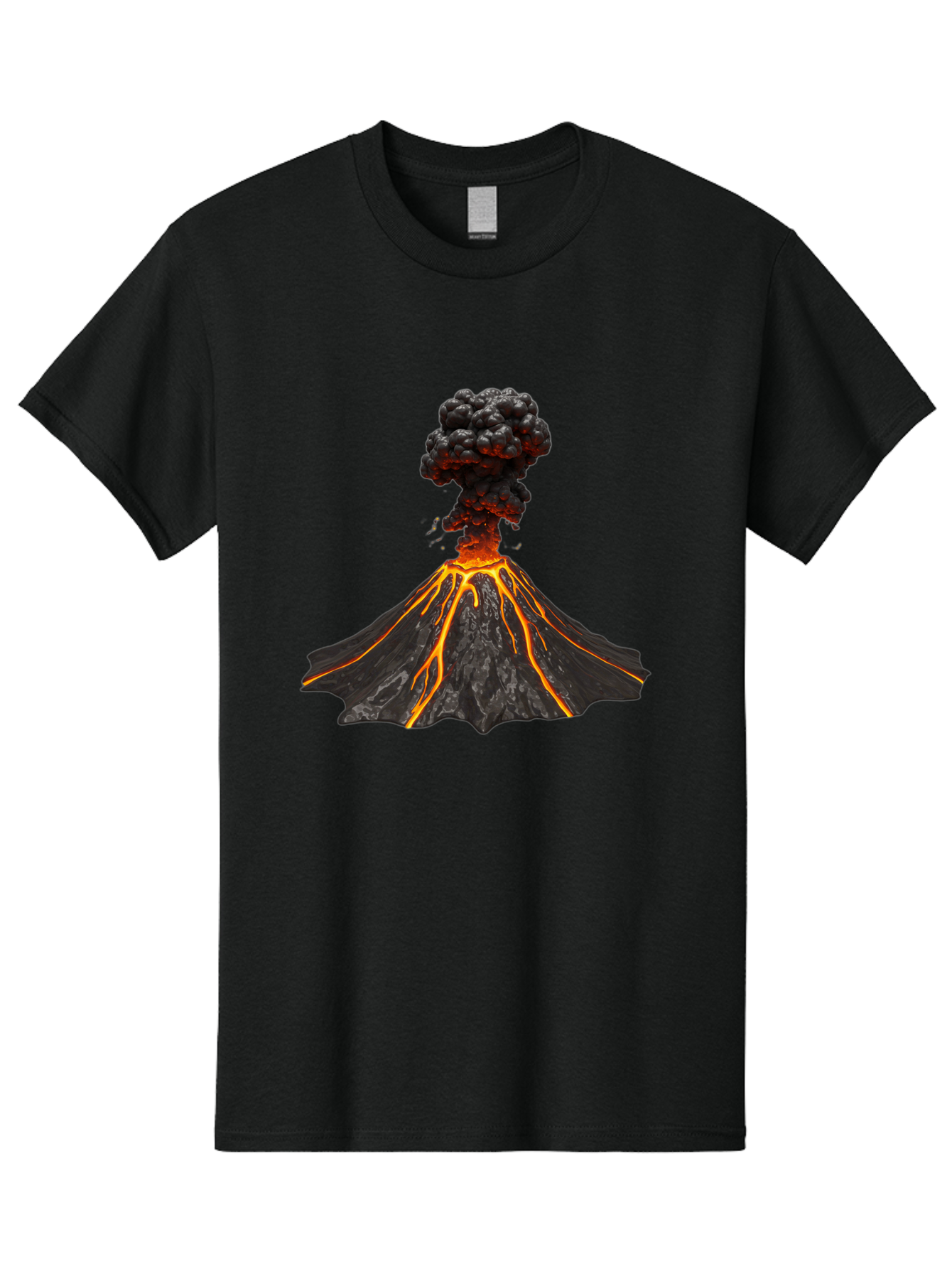Erupting-Volcano Men'S Graphic Tee, 100% Cotton, Comfortable Casual Summer Wear, Machine Washable, Vintage Camera, Old Camera, Antique Camera, Black Camera, Classic Photography, Photography Equipment, Nostalgic Device, Film Camera, Camera Art Bah993
