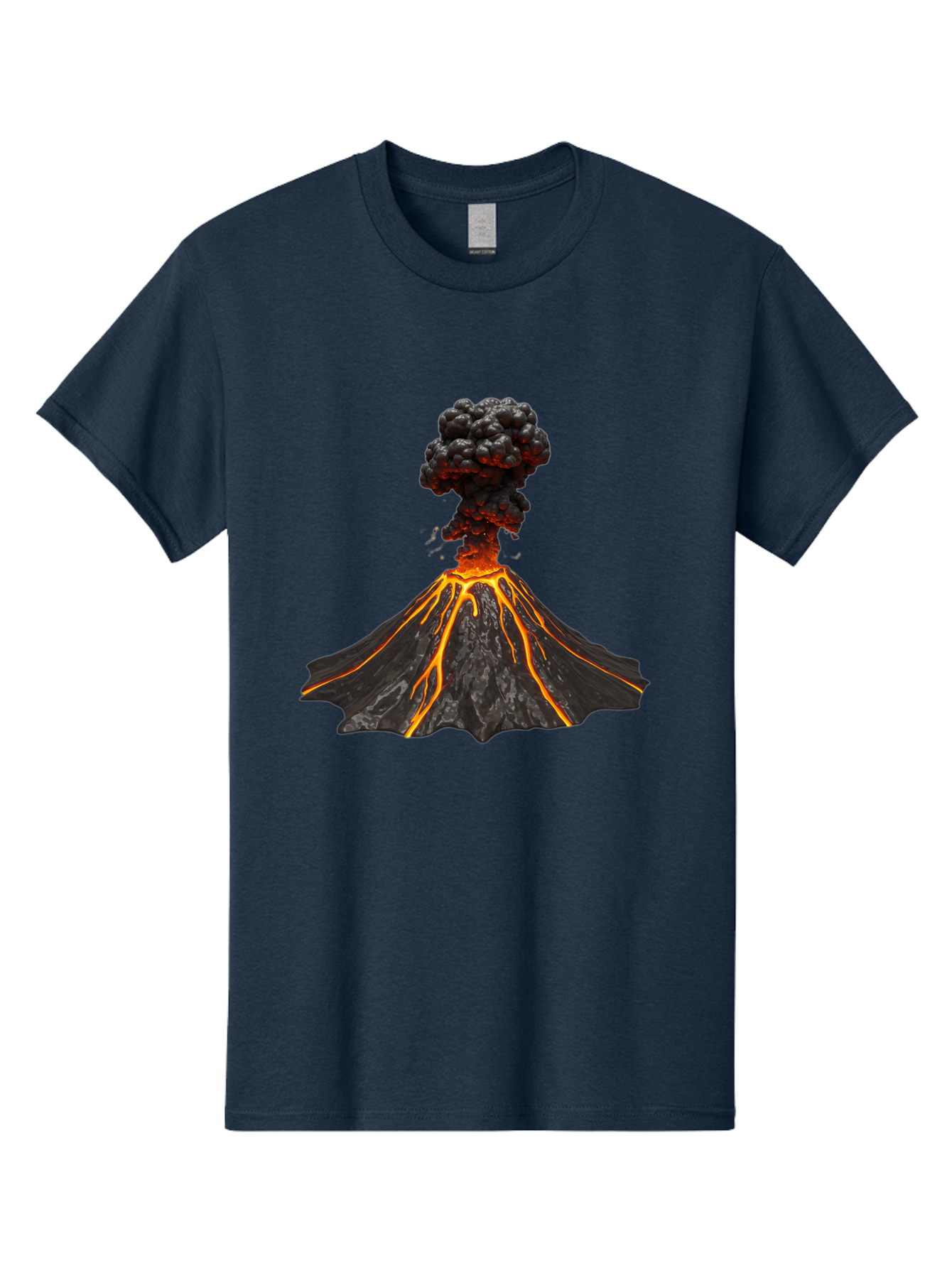 Erupting-Volcano Men'S Graphic Tee, 100% Cotton, Comfortable Casual Summer Wear, Machine Washable, Vintage Camera, Old Camera, Antique Camera, Black Camera, Classic Photography, Photography Equipment, Nostalgic Device, Film Camera, Camera Art Bah993