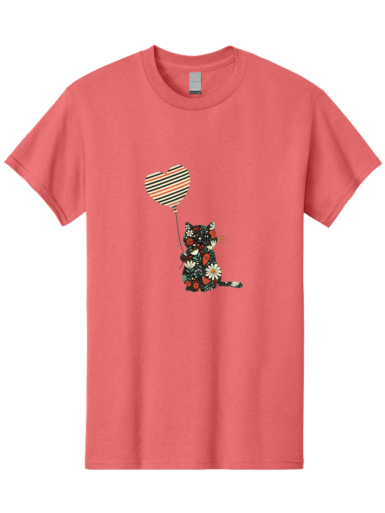 Floral-Cat-Heart-Balloon Men'S Graphic Tee, 100% Cotton, Comfortable Casual Summer Wear, Machine Washable, Vintage Camera, Old Camera, Antique Camera, Black Camera, Classic Photography, Photography Equipment, Nostalgic Device, Film Camera, Bah997