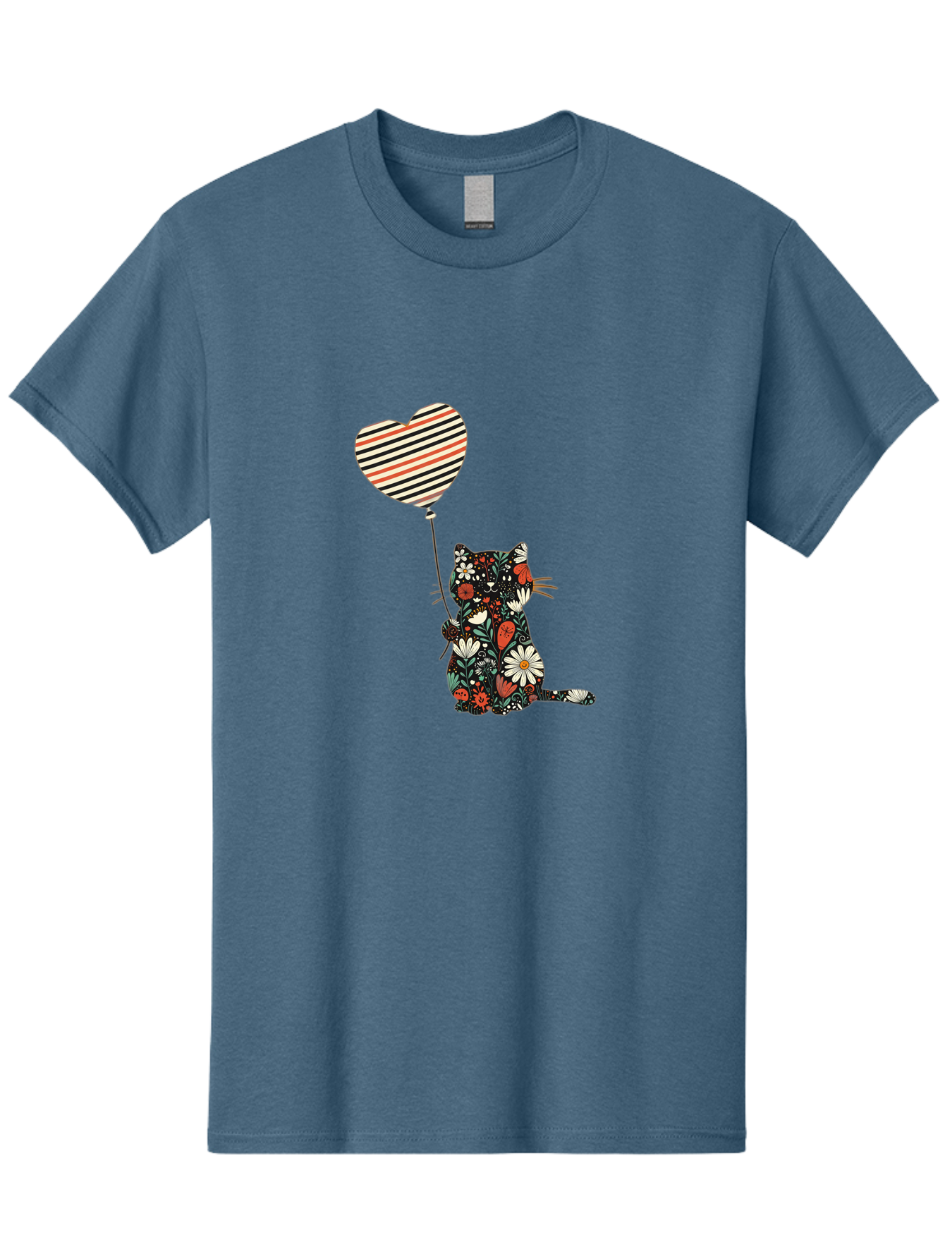 Floral-Cat-Heart-Balloon Men'S Graphic Tee, 100% Cotton, Comfortable Casual Summer Wear, Machine Washable, Vintage Camera, Old Camera, Antique Camera, Black Camera, Classic Photography, Photography Equipment, Nostalgic Device, Film Camera, Bah997