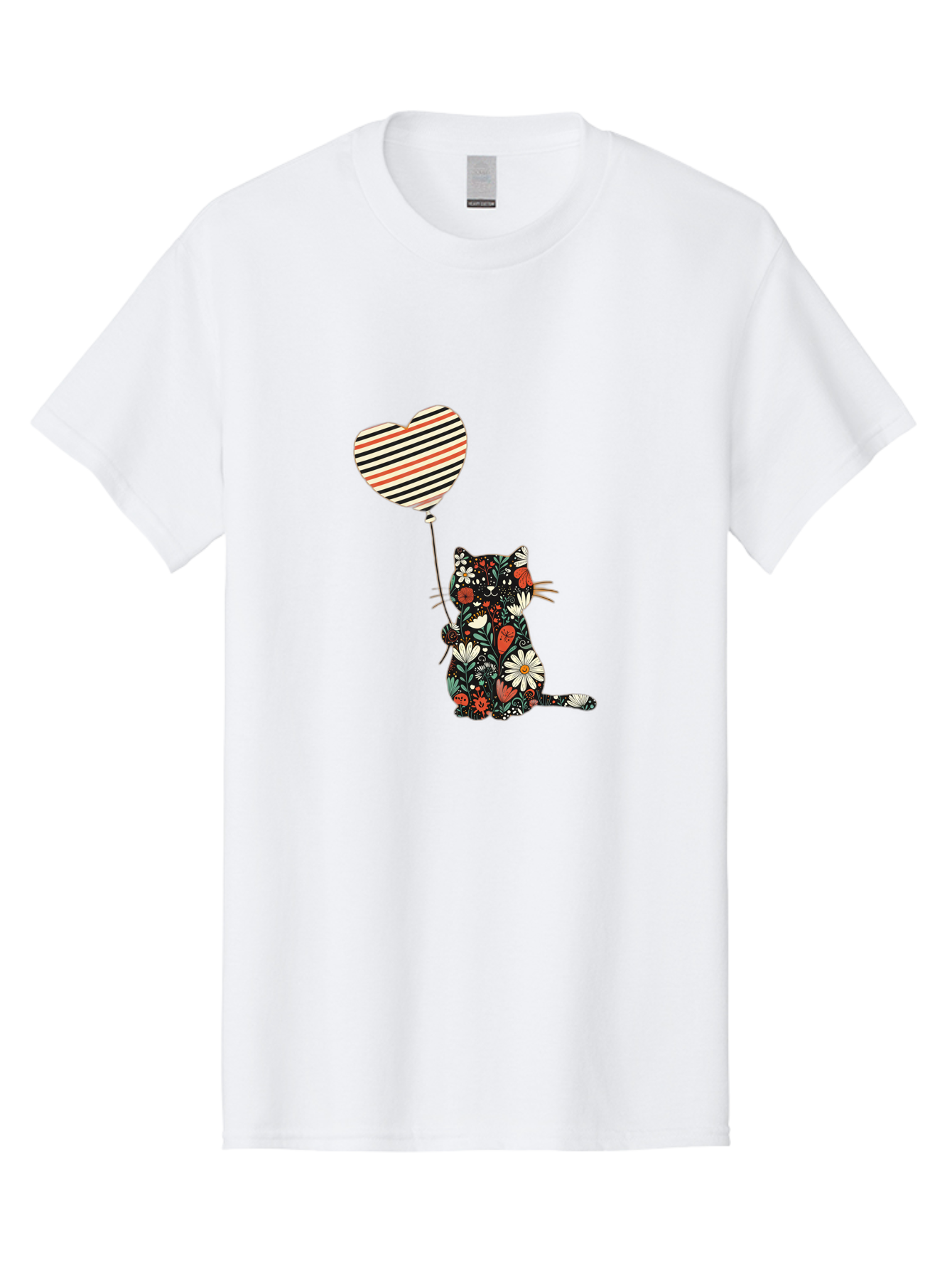 Floral-Cat-Heart-Balloon Men'S Graphic Tee, 100% Cotton, Comfortable Casual Summer Wear, Machine Washable, Vintage Camera, Old Camera, Antique Camera, Black Camera, Classic Photography, Photography Equipment, Nostalgic Device, Film Camera, Bah997