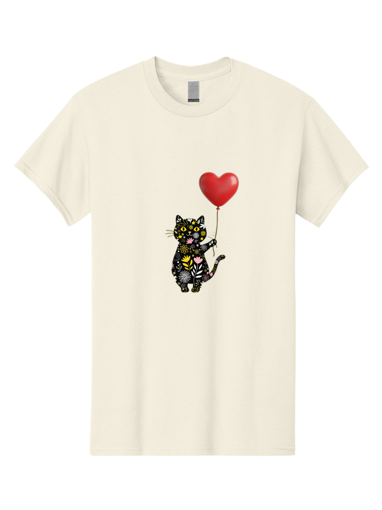 Floral-Cat-With-Heart-Balloon Men'S Graphic Tee, 100% Cotton, Comfortable Casual Summer Wear, Machine Washable, Vintage Camera, Old Camera, Antique Camera, Black Camera, Classic Photography, Photography Equipment, Nostalgic Device, Bah998