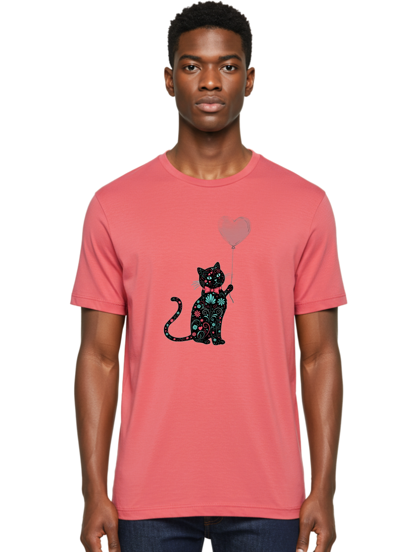 Floral-Cat Men'S Graphic Tee, 100% Cotton, Comfortable Casual Summer Wear, Machine Washable, Vintage Camera, Old Camera, Antique Camera, Black Camera, Classic Photography, Photography Equipment, Nostalgic Device, Film Camera, Camera Art Bah999