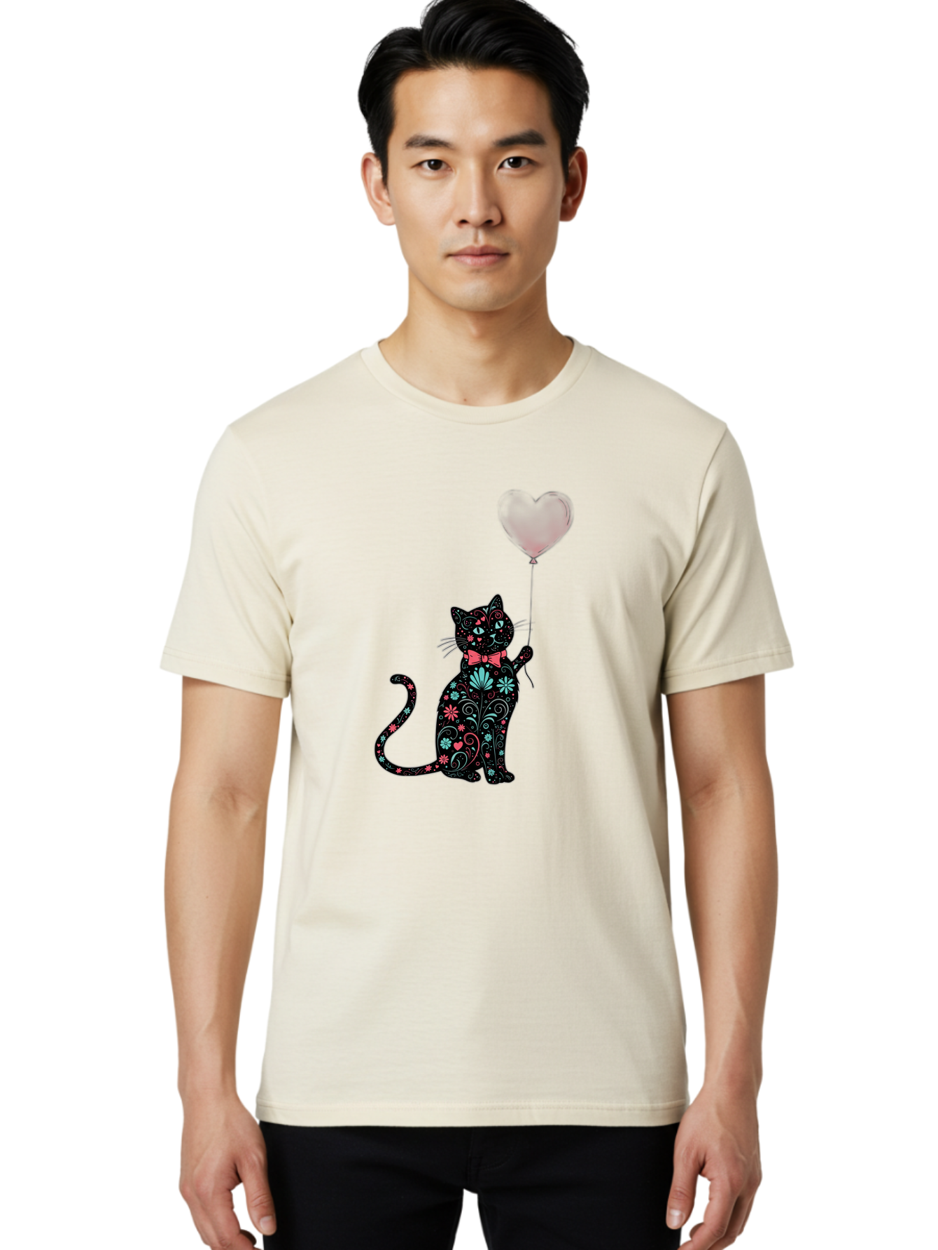 Floral-Cat Men'S Graphic Tee, 100% Cotton, Comfortable Casual Summer Wear, Machine Washable, Vintage Camera, Old Camera, Antique Camera, Black Camera, Classic Photography, Photography Equipment, Nostalgic Device, Film Camera, Camera Art Bah999