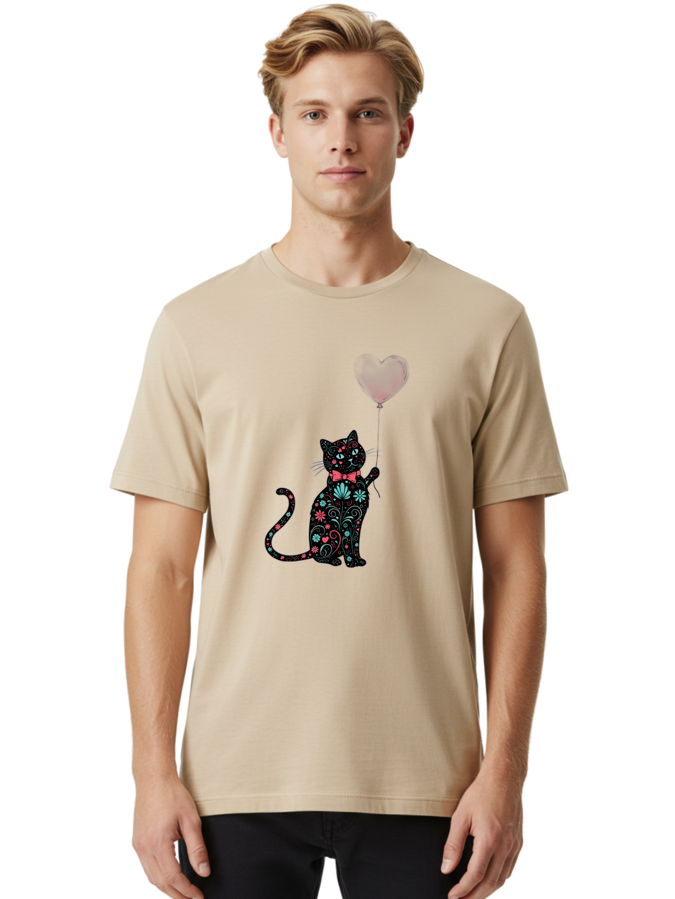 Floral-Cat Men'S Graphic Tee, 100% Cotton, Comfortable Casual Summer Wear, Machine Washable, Vintage Camera, Old Camera, Antique Camera, Black Camera, Classic Photography, Photography Equipment, Nostalgic Device, Film Camera, Camera Art Bah999