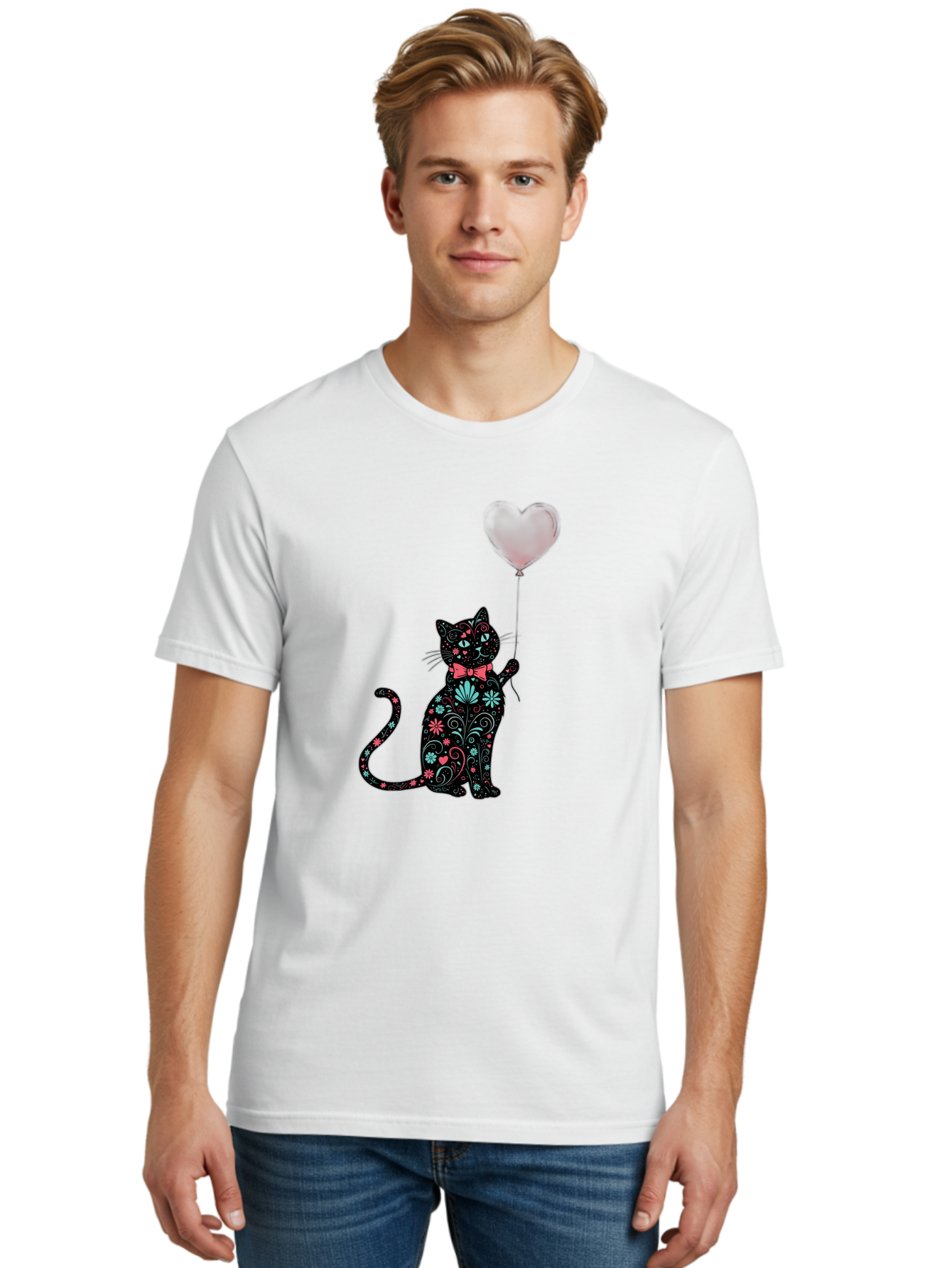 Floral-Cat Men'S Graphic Tee, 100% Cotton, Comfortable Casual Summer Wear, Machine Washable, Vintage Camera, Old Camera, Antique Camera, Black Camera, Classic Photography, Photography Equipment, Nostalgic Device, Film Camera, Camera Art Bah999