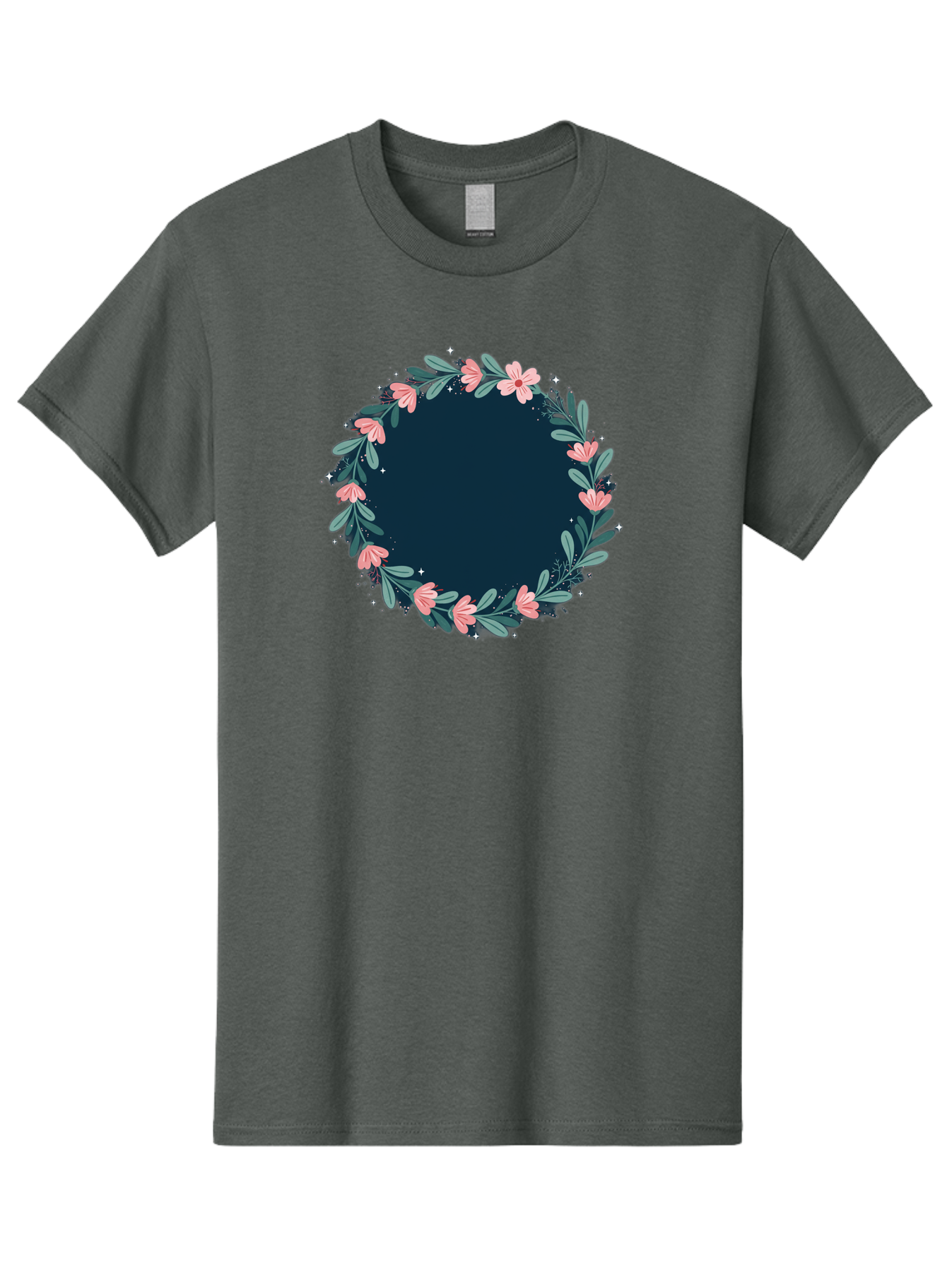Floral-Wreath-1 Men'S Graphic Tee, 100% Cotton, Comfortable Casual Summer Wear, Machine Washable, Vintage Camera, Old Camera, Antique Camera, Black Camera, Classic Photography, Photography Equipment, Nostalgic Device, Film Camera, Camera Art Bai002