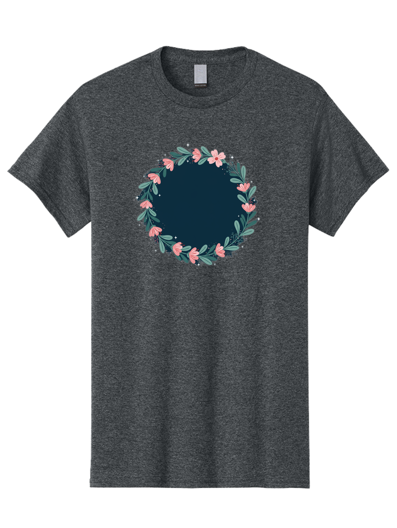 Floral-Wreath-1 Men'S Graphic Tee, 100% Cotton, Comfortable Casual Summer Wear, Machine Washable, Vintage Camera, Old Camera, Antique Camera, Black Camera, Classic Photography, Photography Equipment, Nostalgic Device, Film Camera, Camera Art Bai002
