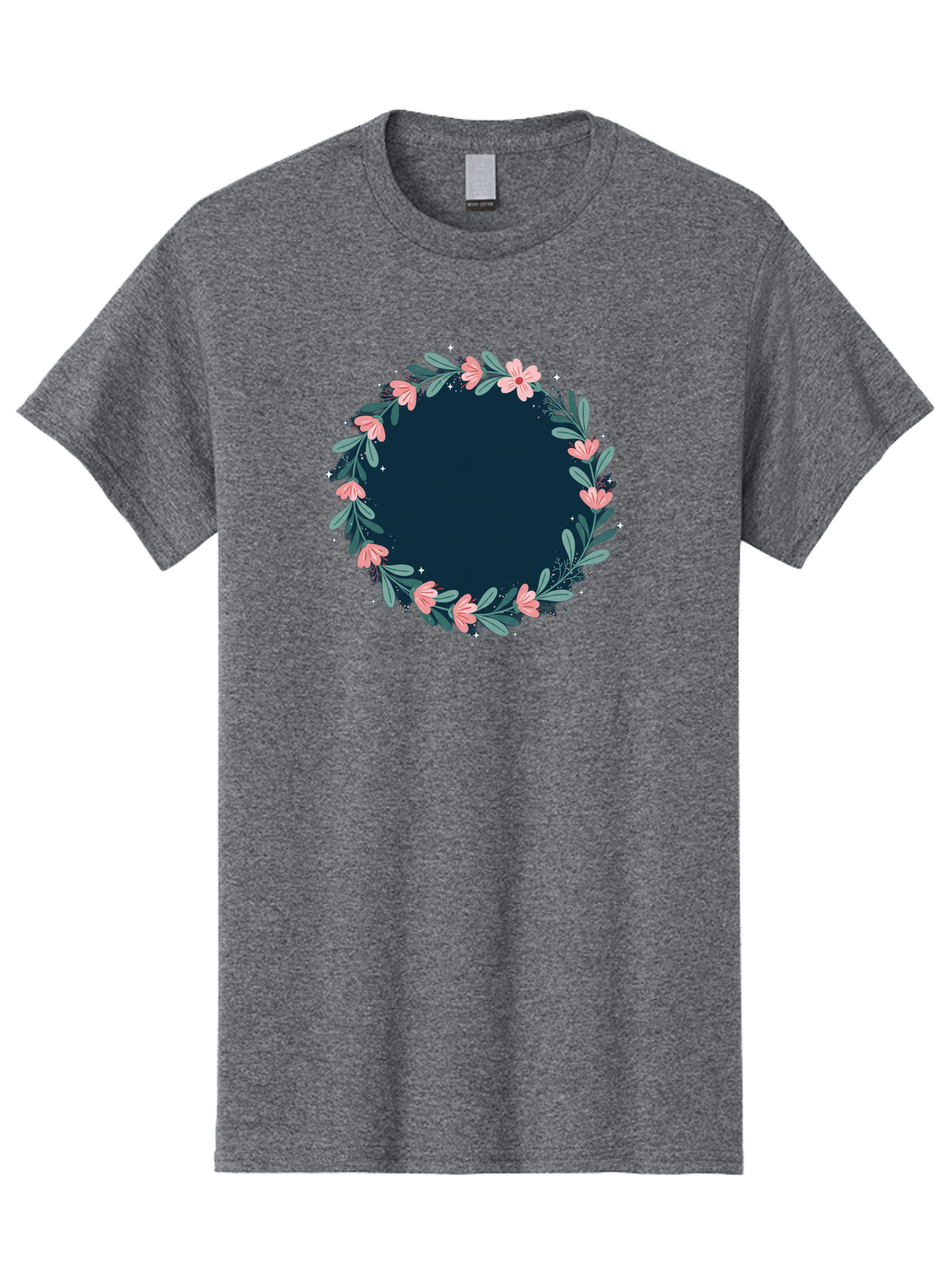 Floral-Wreath-1 Men'S Graphic Tee, 100% Cotton, Comfortable Casual Summer Wear, Machine Washable, Vintage Camera, Old Camera, Antique Camera, Black Camera, Classic Photography, Photography Equipment, Nostalgic Device, Film Camera, Camera Art Bai002