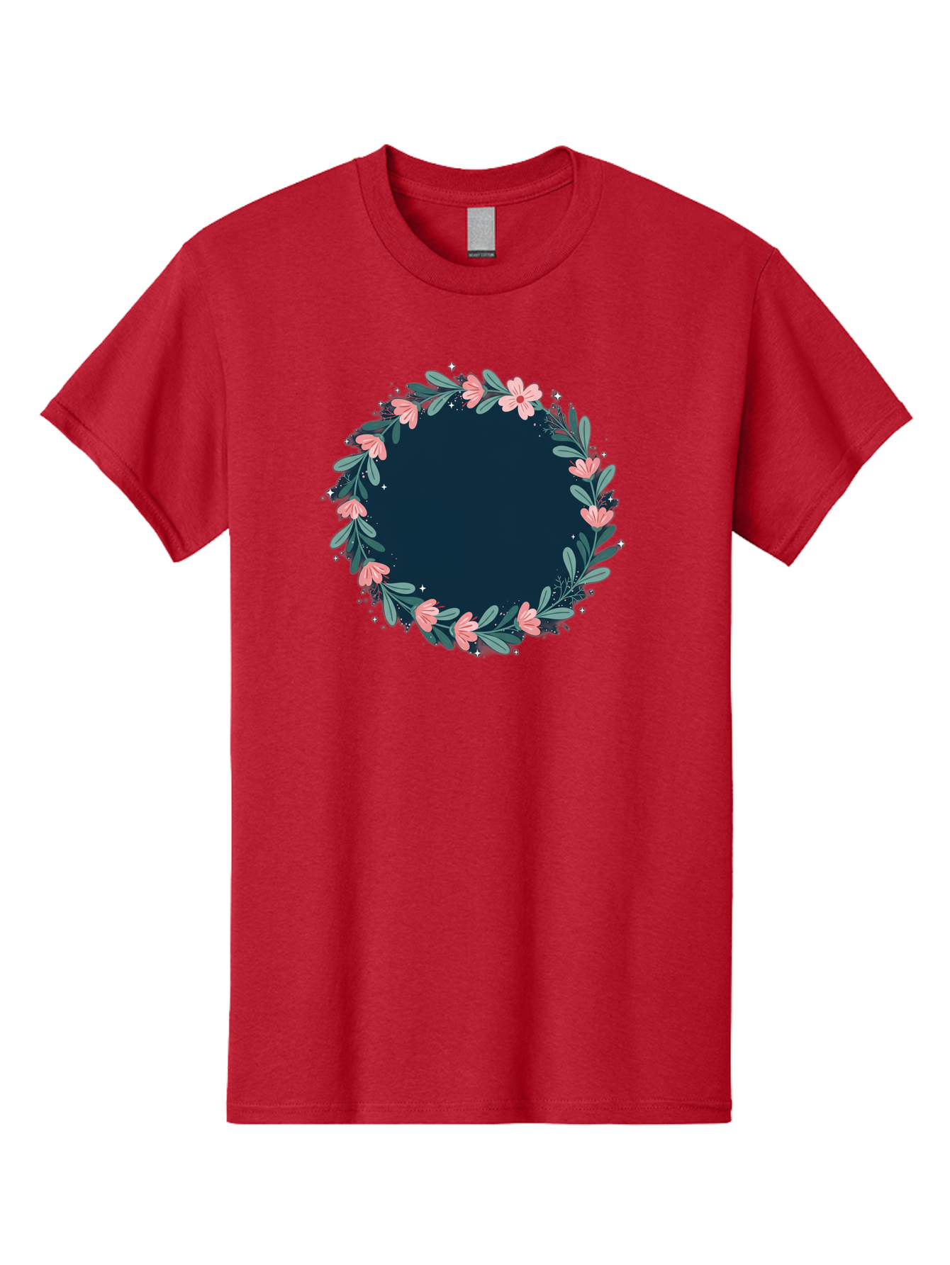 Floral-Wreath-1 Men'S Graphic Tee, 100% Cotton, Comfortable Casual Summer Wear, Machine Washable, Vintage Camera, Old Camera, Antique Camera, Black Camera, Classic Photography, Photography Equipment, Nostalgic Device, Film Camera, Camera Art Bai002