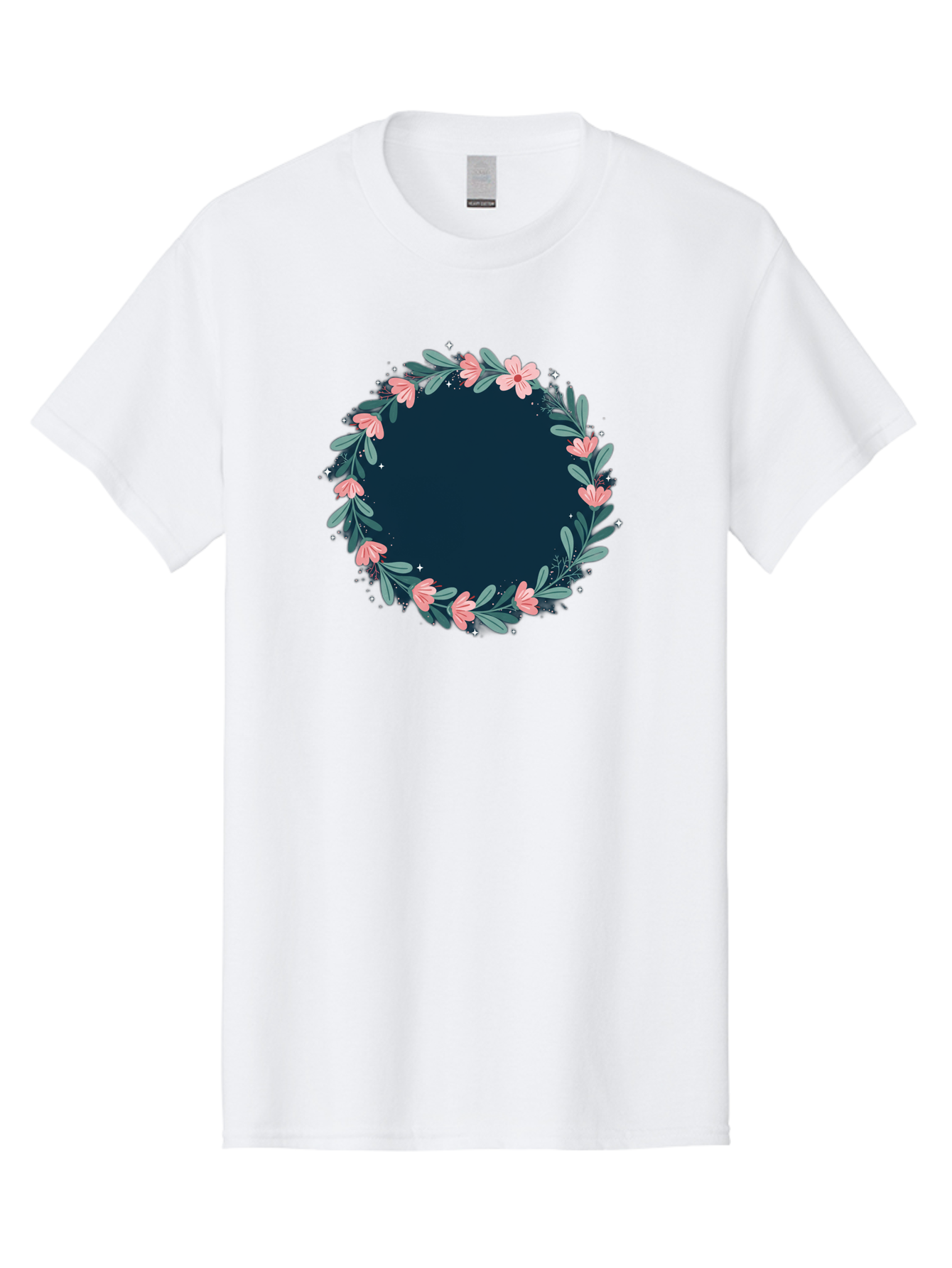 Floral-Wreath-1 Men'S Graphic Tee, 100% Cotton, Comfortable Casual Summer Wear, Machine Washable, Vintage Camera, Old Camera, Antique Camera, Black Camera, Classic Photography, Photography Equipment, Nostalgic Device, Film Camera, Camera Art Bai002