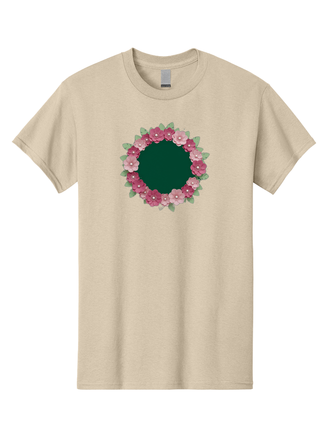 Floral-Wreath-2 Men'S Graphic Tee, 100% Cotton, Comfortable Casual Summer Wear, Machine Washable, Vintage Camera, Old Camera, Antique Camera, Black Camera, Classic Photography, Photography Equipment, Nostalgic Device, Film Camera, Camera Art Bai003