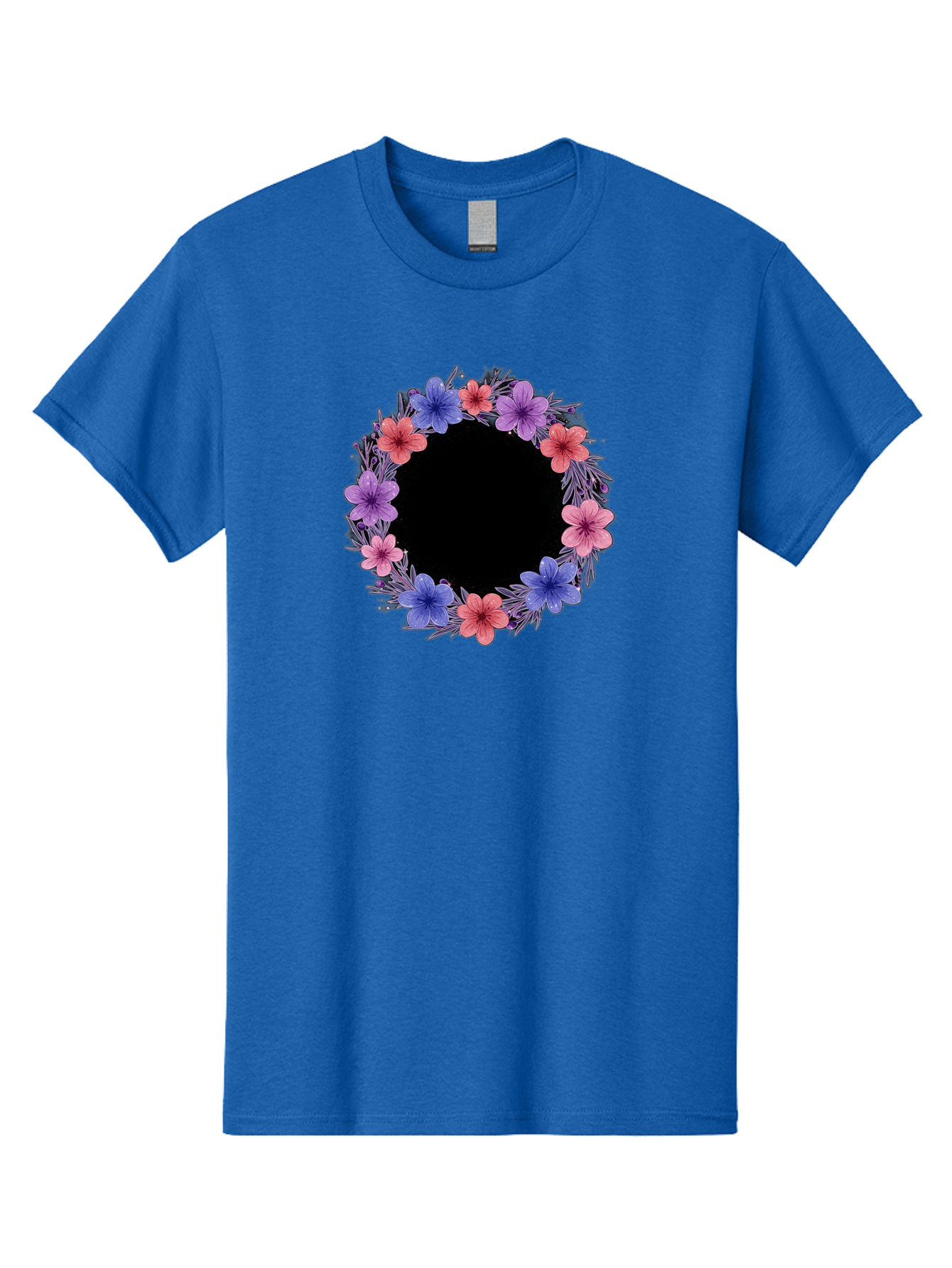 Floral-Wreath-3 Men'S Graphic Tee, 100% Cotton, Comfortable Casual Summer Wear, Machine Washable, Vintage Camera, Old Camera, Antique Camera, Black Camera, Classic Photography, Photography Equipment, Nostalgic Device, Film Camera, Camera Art Bai004
