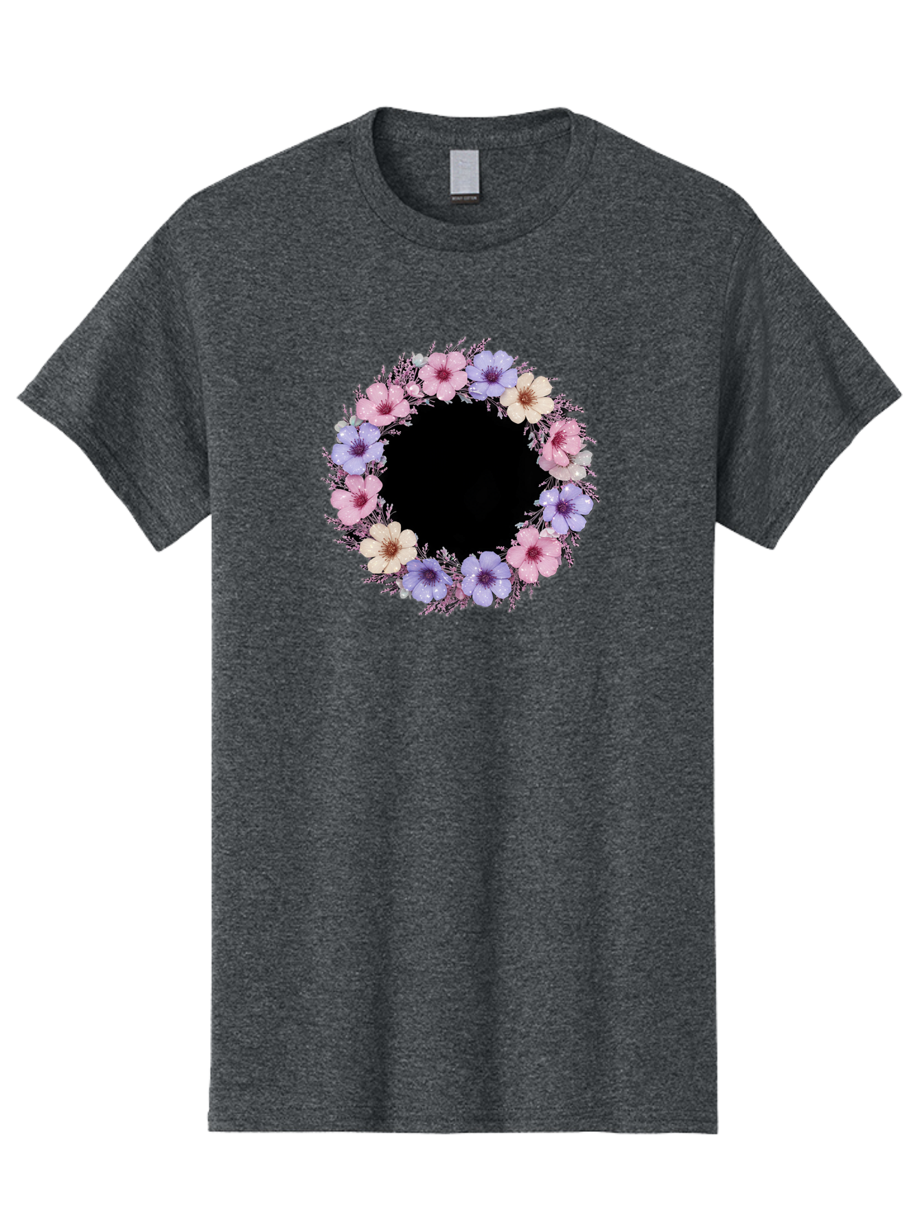 Floral-Wreath Men'S Graphic Tee, 100% Cotton, Comfortable Casual Summer Wear, Machine Washable, Vintage Camera, Old Camera, Antique Camera, Black Camera, Classic Photography, Photography Equipment, Nostalgic Device, Film Camera, Camera Art Bai005