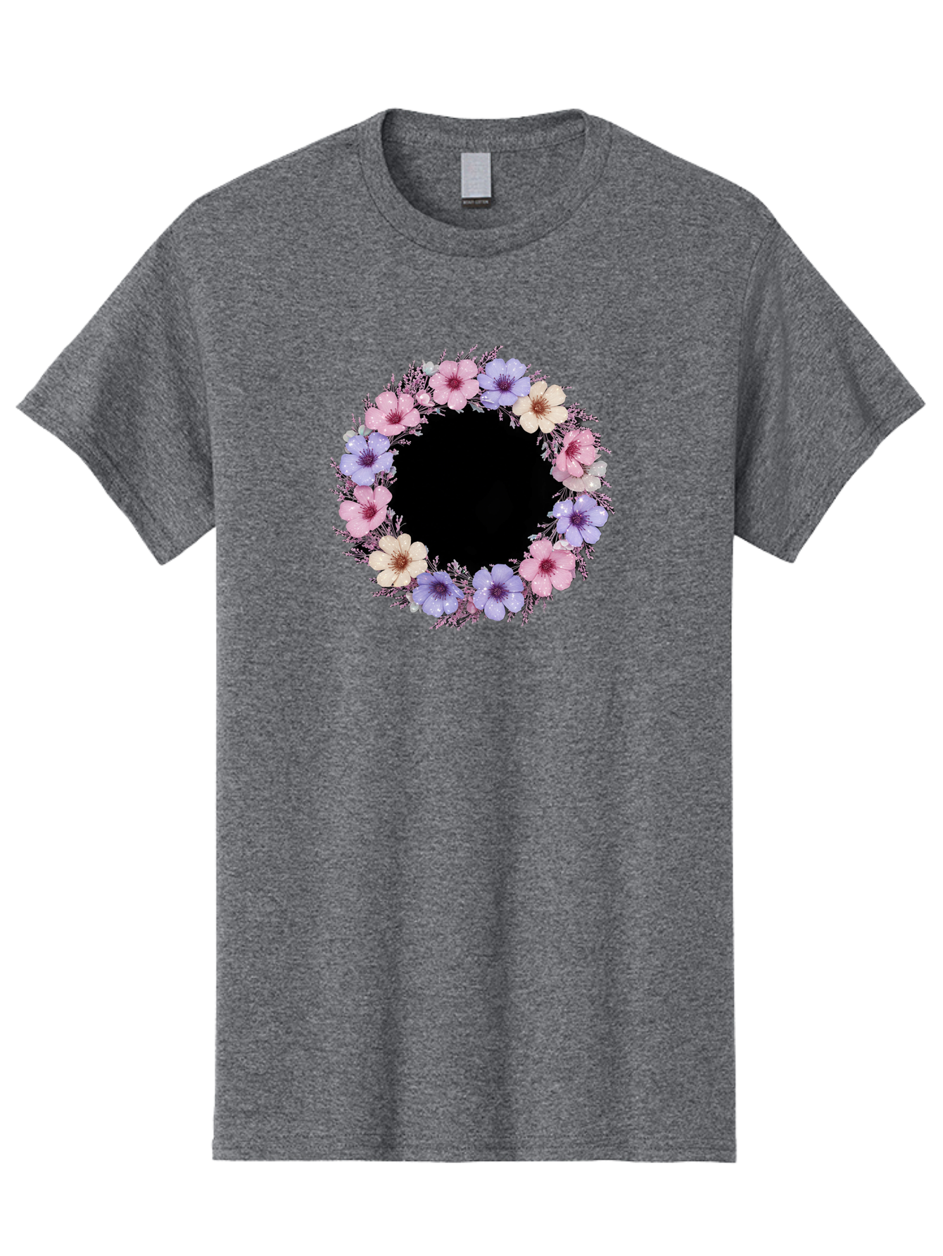 Floral-Wreath Men'S Graphic Tee, 100% Cotton, Comfortable Casual Summer Wear, Machine Washable, Vintage Camera, Old Camera, Antique Camera, Black Camera, Classic Photography, Photography Equipment, Nostalgic Device, Film Camera, Camera Art Bai005