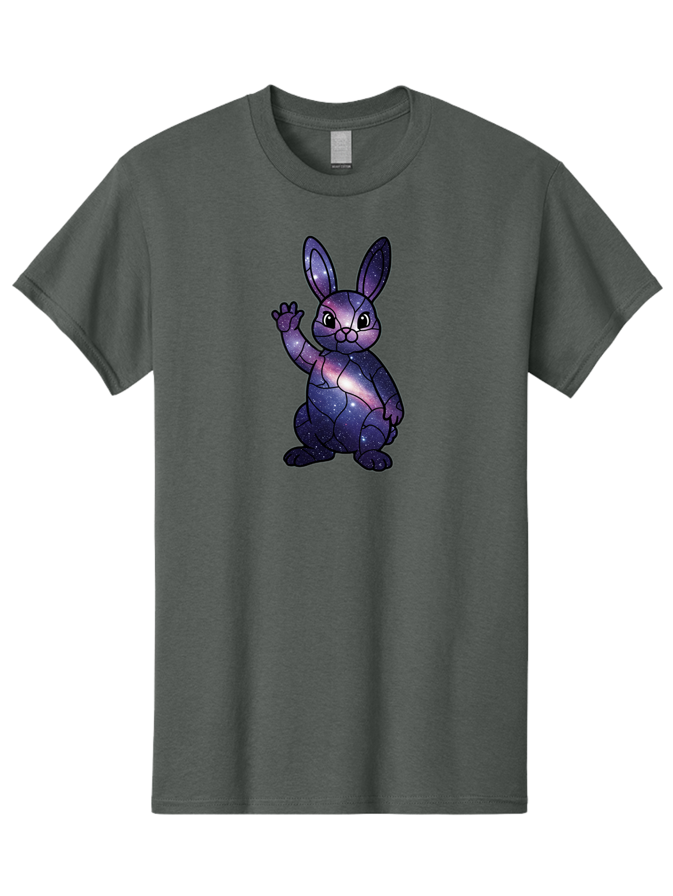 Galaxy-Bunny-1 Men'S Graphic Tee, 100% Cotton, Comfortable Casual Summer Wear, Machine Washable, Vintage Camera, Old Camera, Antique Camera, Black Camera, Classic Photography, Photography Equipment, Nostalgic Device, Film Camera, Camera Art Bai013