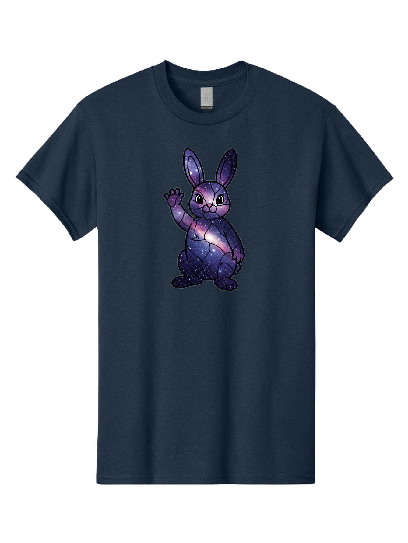 Galaxy-Bunny-1 Men'S Graphic Tee, 100% Cotton, Comfortable Casual Summer Wear, Machine Washable, Vintage Camera, Old Camera, Antique Camera, Black Camera, Classic Photography, Photography Equipment, Nostalgic Device, Film Camera, Camera Art Bai013
