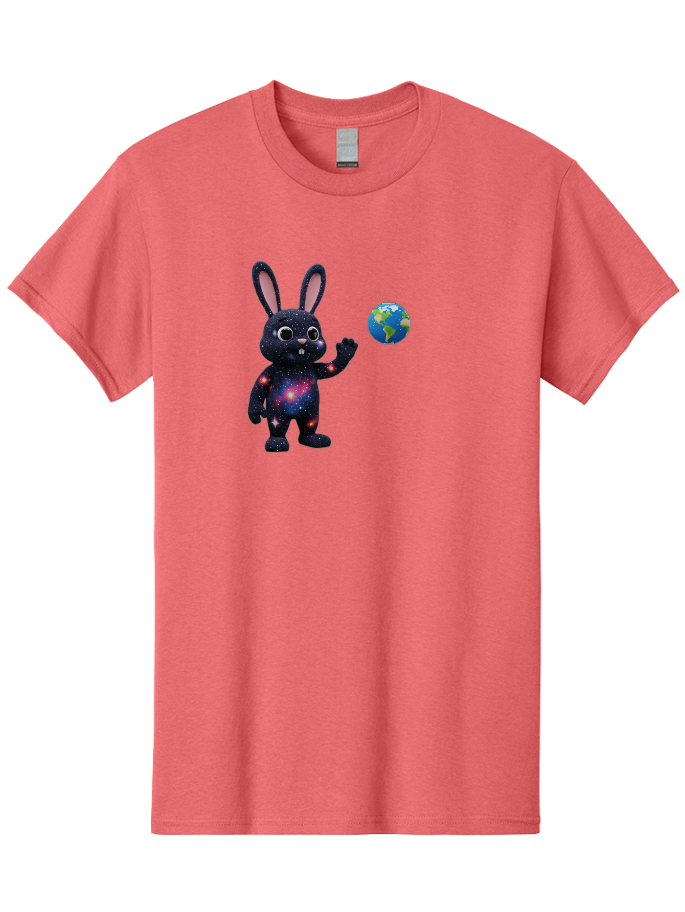 Galaxy-Bunny-2 Men'S Graphic Tee, 100% Cotton, Comfortable Casual Summer Wear, Machine Washable, Vintage Camera, Old Camera, Antique Camera, Black Camera, Classic Photography, Photography Equipment, Nostalgic Device, Film Camera, Camera Art Bai014