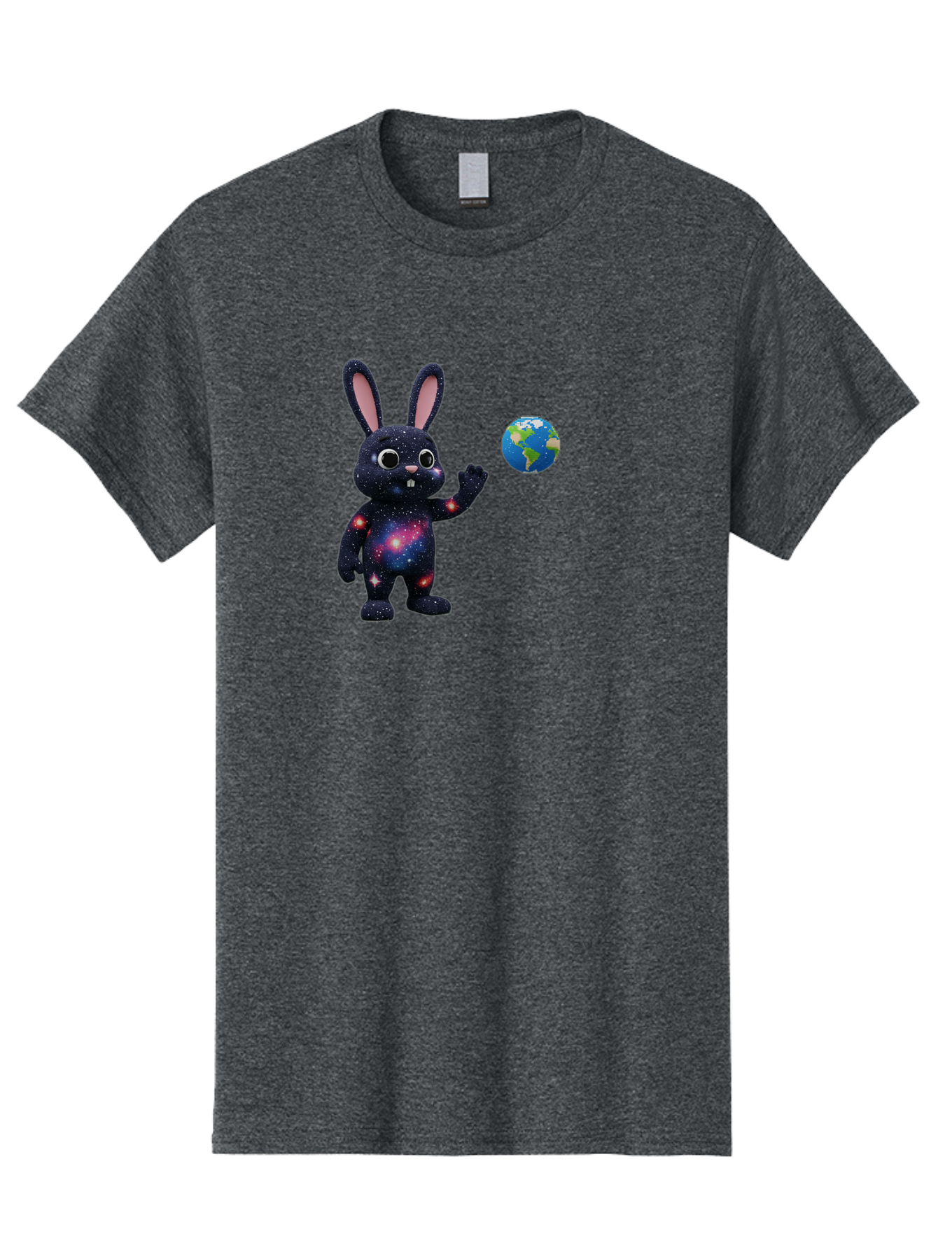 Galaxy-Bunny-2 Men'S Graphic Tee, 100% Cotton, Comfortable Casual Summer Wear, Machine Washable, Vintage Camera, Old Camera, Antique Camera, Black Camera, Classic Photography, Photography Equipment, Nostalgic Device, Film Camera, Camera Art Bai014