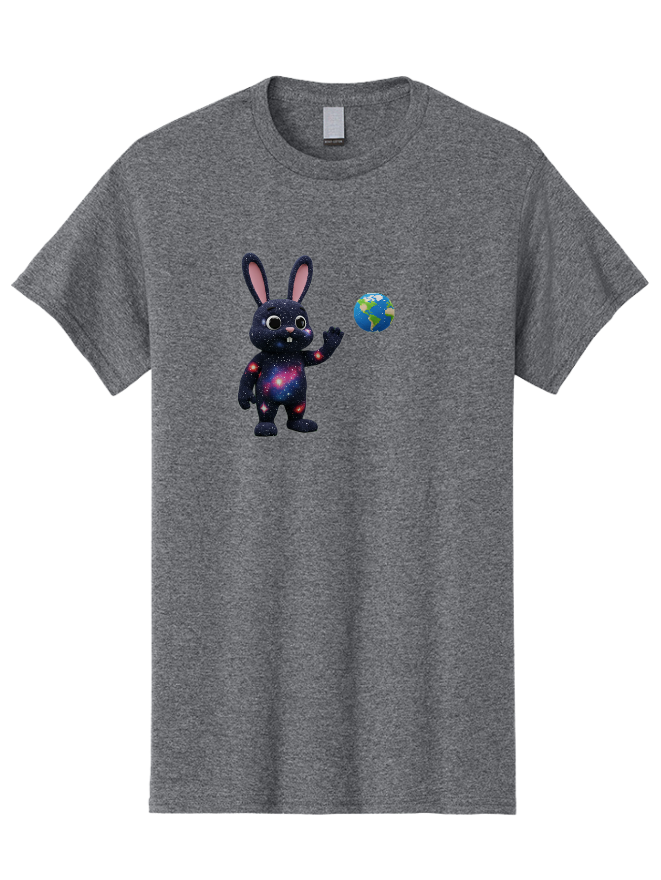 Galaxy-Bunny-2 Men'S Graphic Tee, 100% Cotton, Comfortable Casual Summer Wear, Machine Washable, Vintage Camera, Old Camera, Antique Camera, Black Camera, Classic Photography, Photography Equipment, Nostalgic Device, Film Camera, Camera Art Bai014